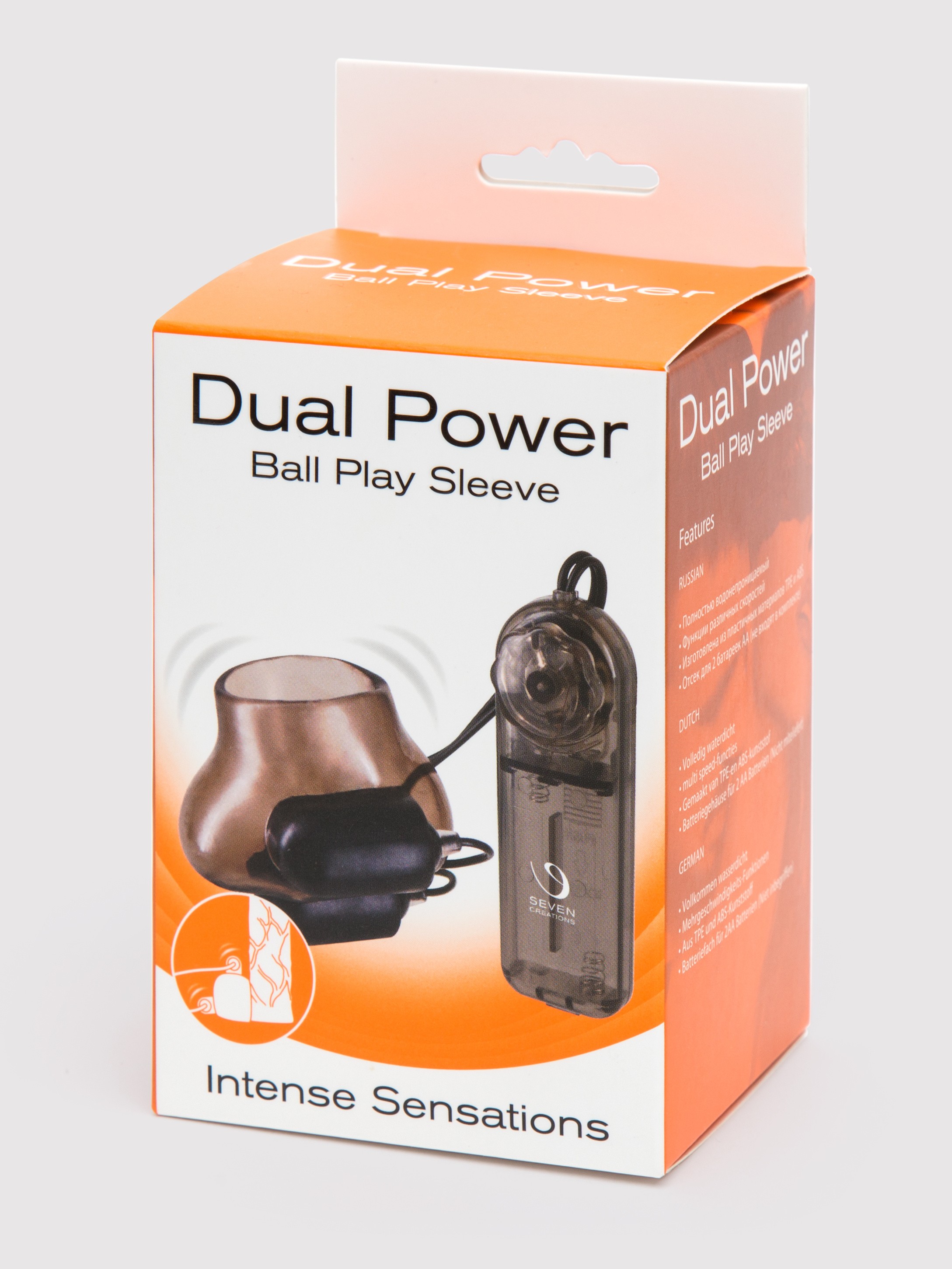 Dual Power Vibrating Testicle Stimulator, Black, hi-res