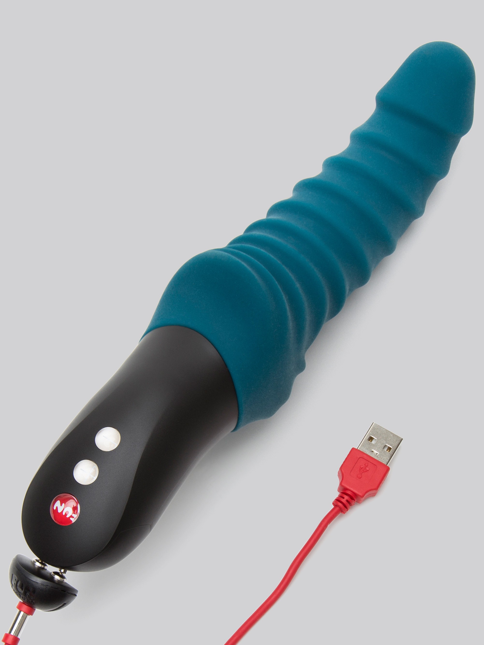 Fun Factory X Lovehoney Stronic Drei Rechargeable Powerful Thrusting Vibrator, Blue, hi-res