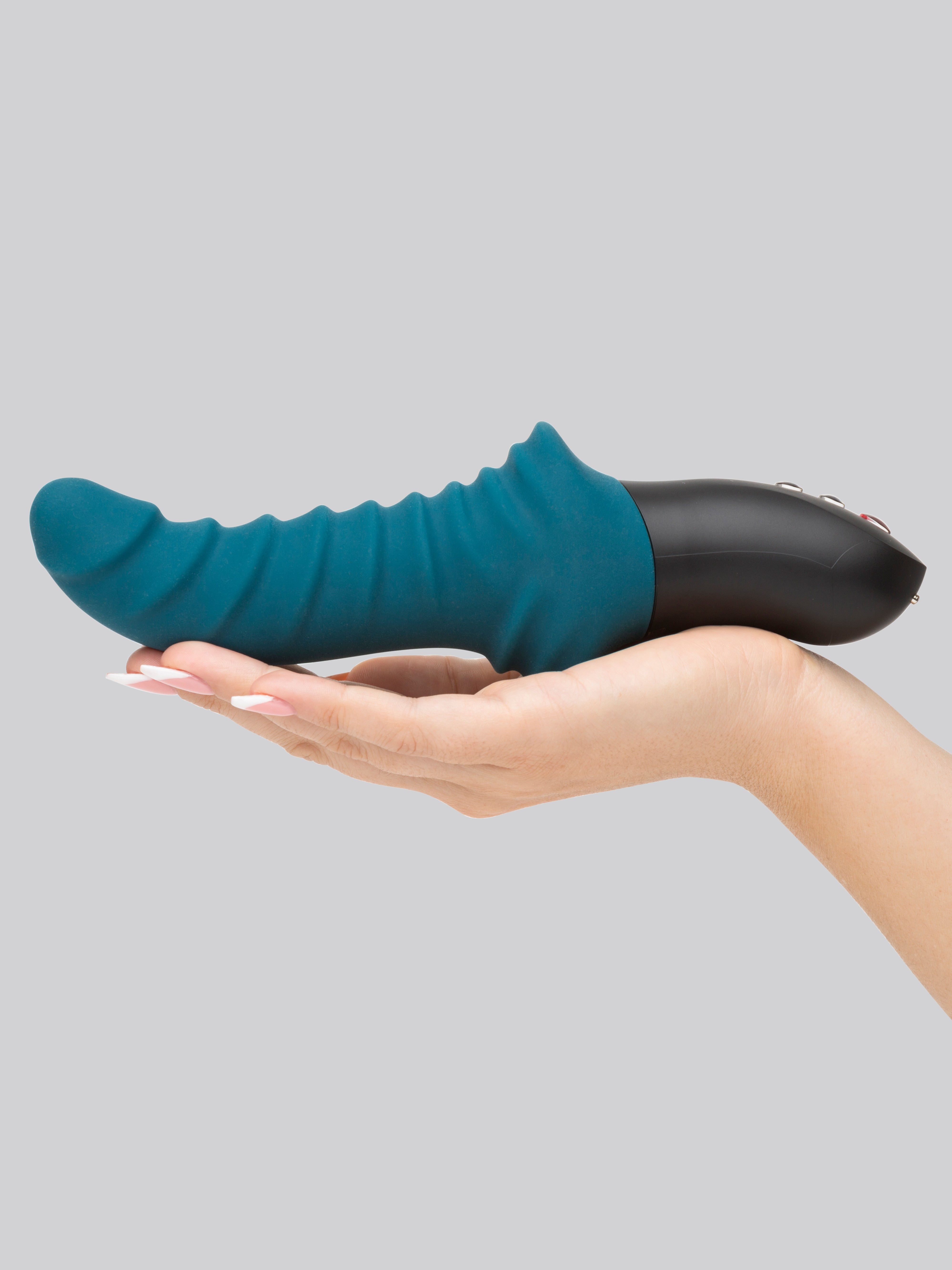 Fun Factory X Lovehoney Stronic Drei Rechargeable Powerful Thrusting Vibrator, Blue, hi-res