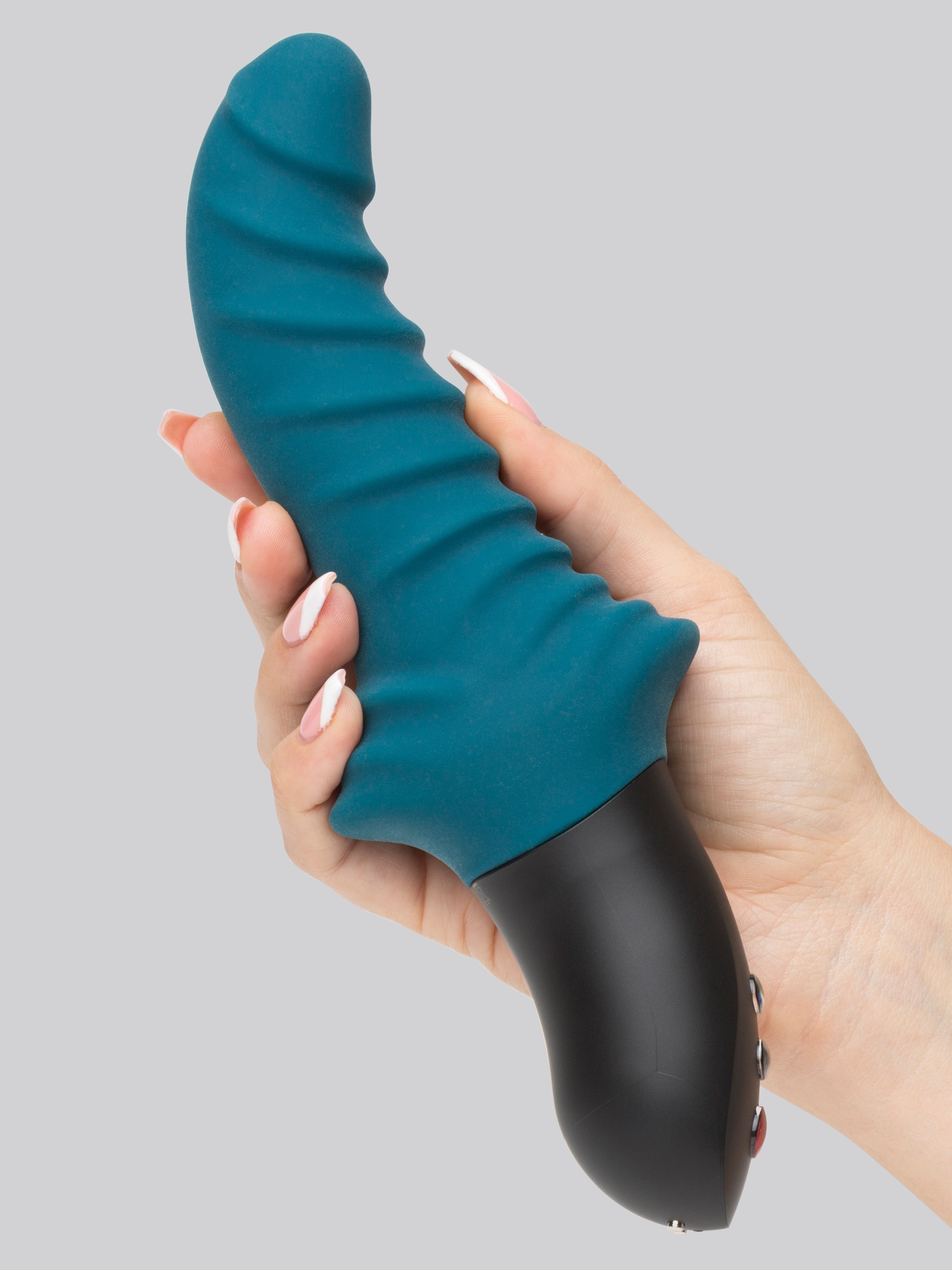 Fun Factory X Lovehoney Stronic Drei Rechargeable Powerful Thrusting Vibrator, Blue, hi-res