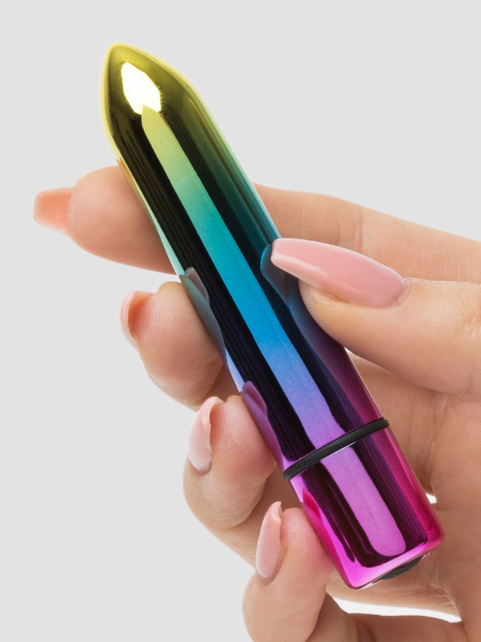 Lovehoney Magic Bullet 10 Function Rainbow Bullet Vibrator, Rainbow, hi-res