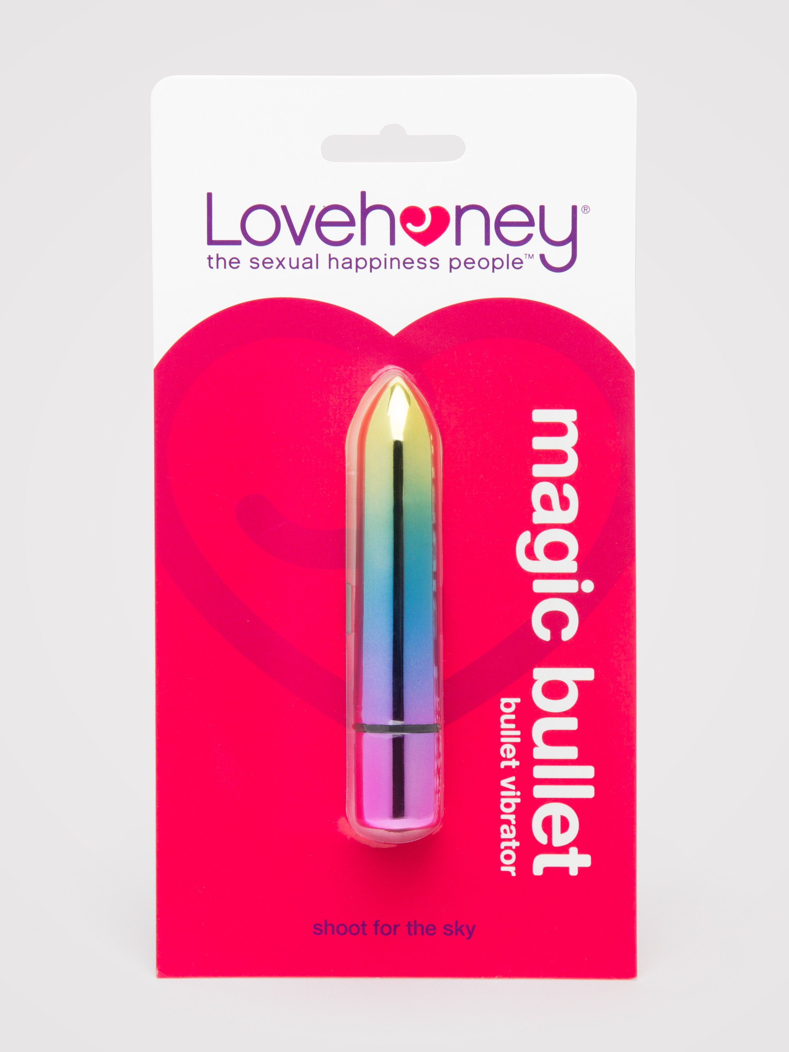 Lovehoney Magic Bullet 10 Function Rainbow Bullet Vibrator, Rainbow, hi-res