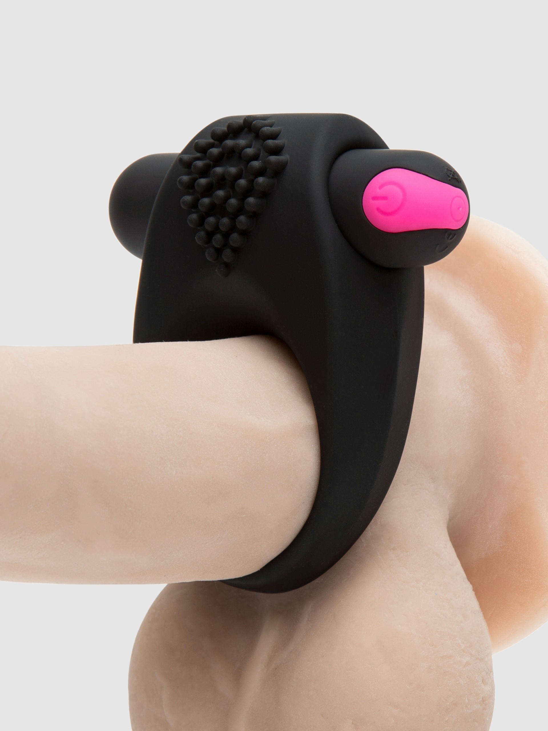 Lovehoney High Flyer 10 Function Remote Control Cock Ring, Black, hi-res