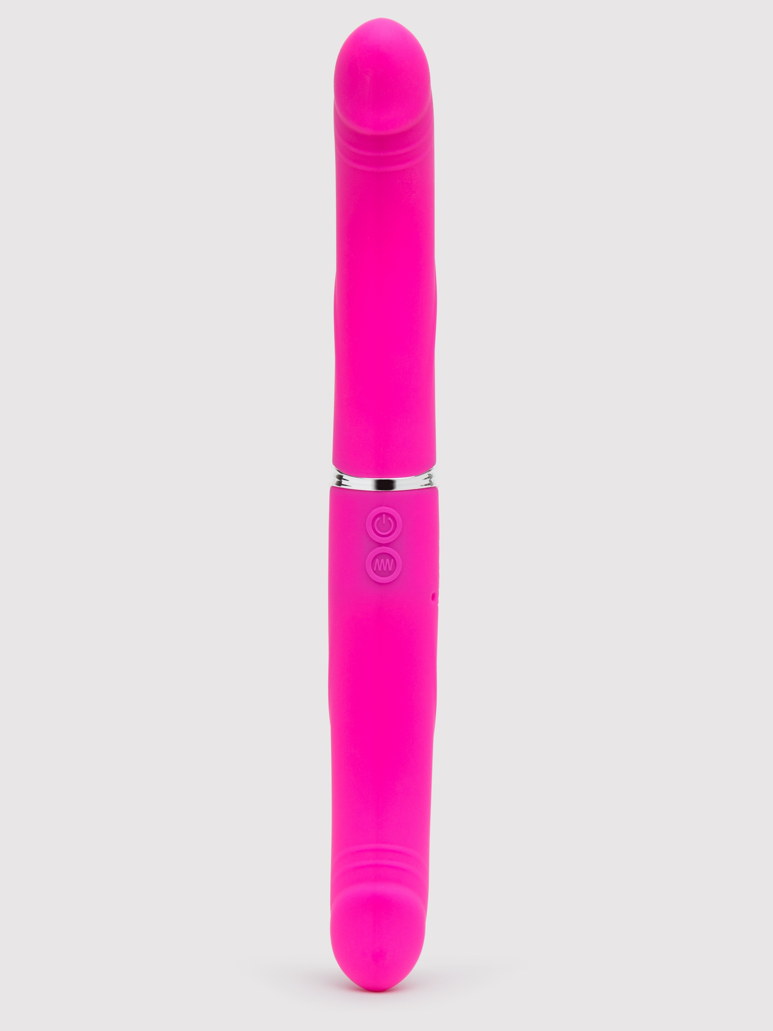 Doublemaker Vibrating Double-Ended Dildo 15 Inch, Pink, hi-res