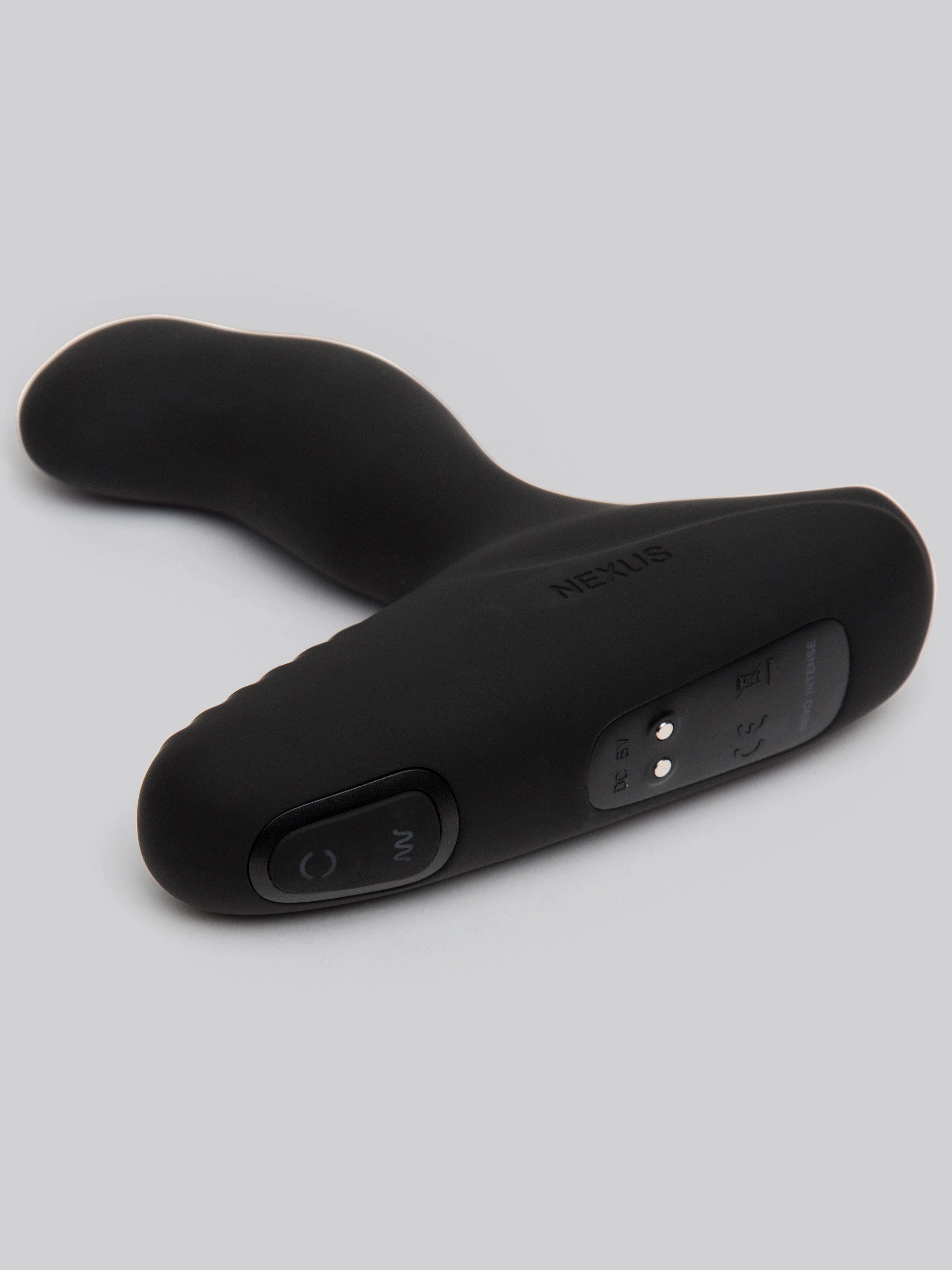 Nexus Revo Intense Rechargeable Rotating Silicone Prostate Massager, Black, hi-res