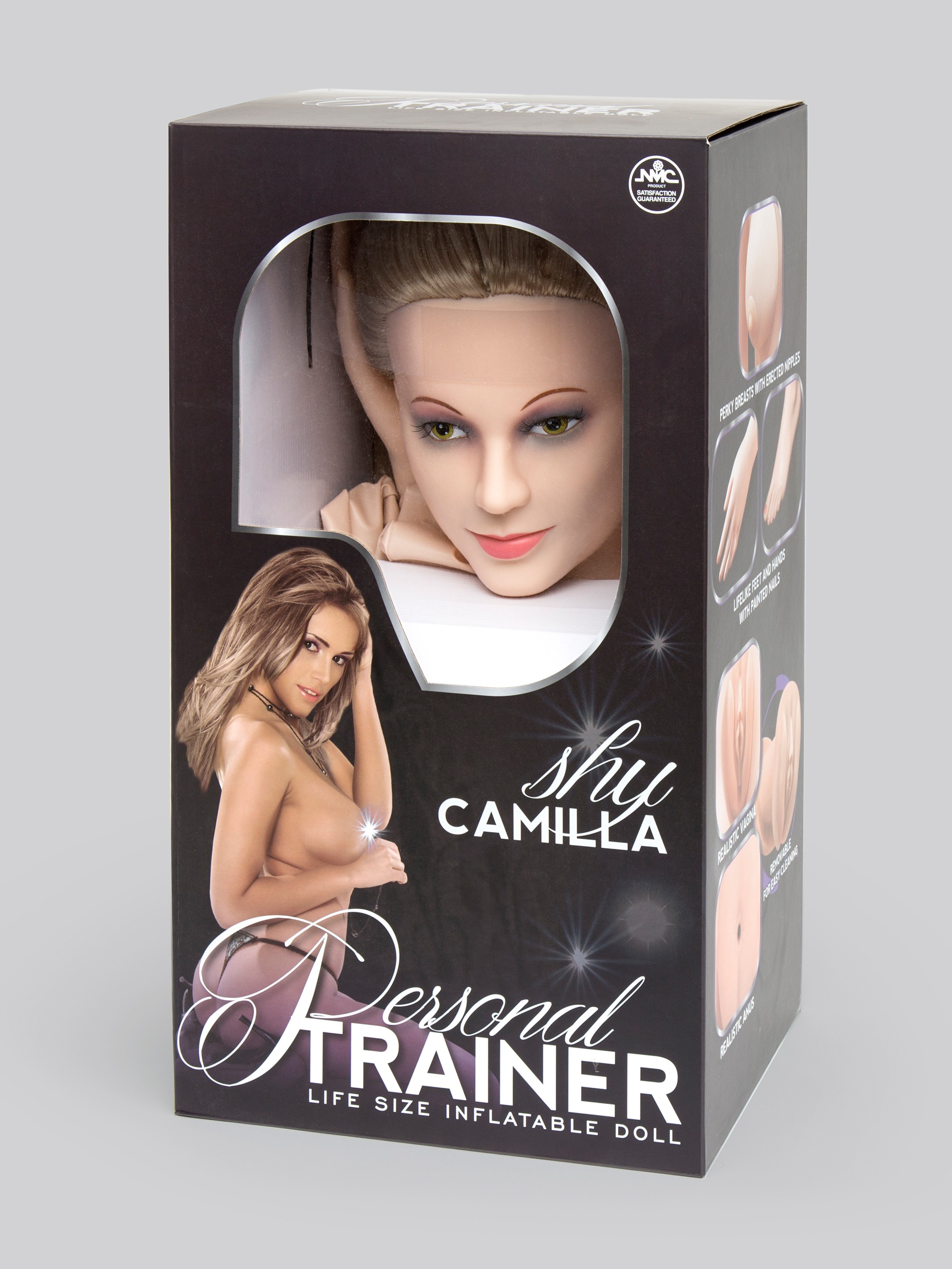 Shy Camilla Realistic Vagina and Ass Vibrating Inflatable Sex Doll 3.2kg, Flesh Pink, hi-res