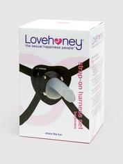 Lovehoney Beginner's Unisex Clear Strap-On Harness Kit 6 Inch, Clear, hi-res