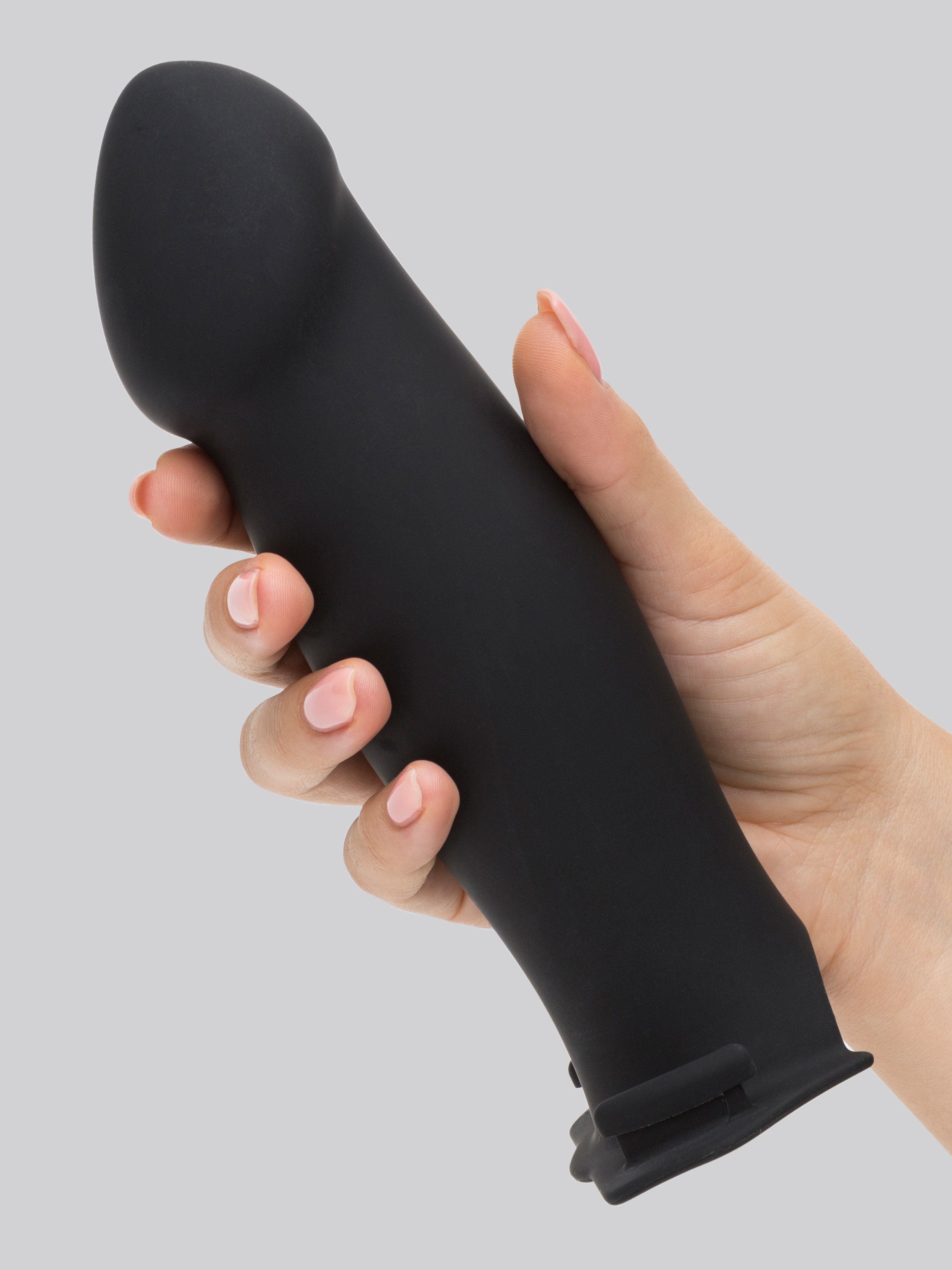 Doc Johnson Silicone Hollow Strap-On Kit (4 Piece), Black, hi-res