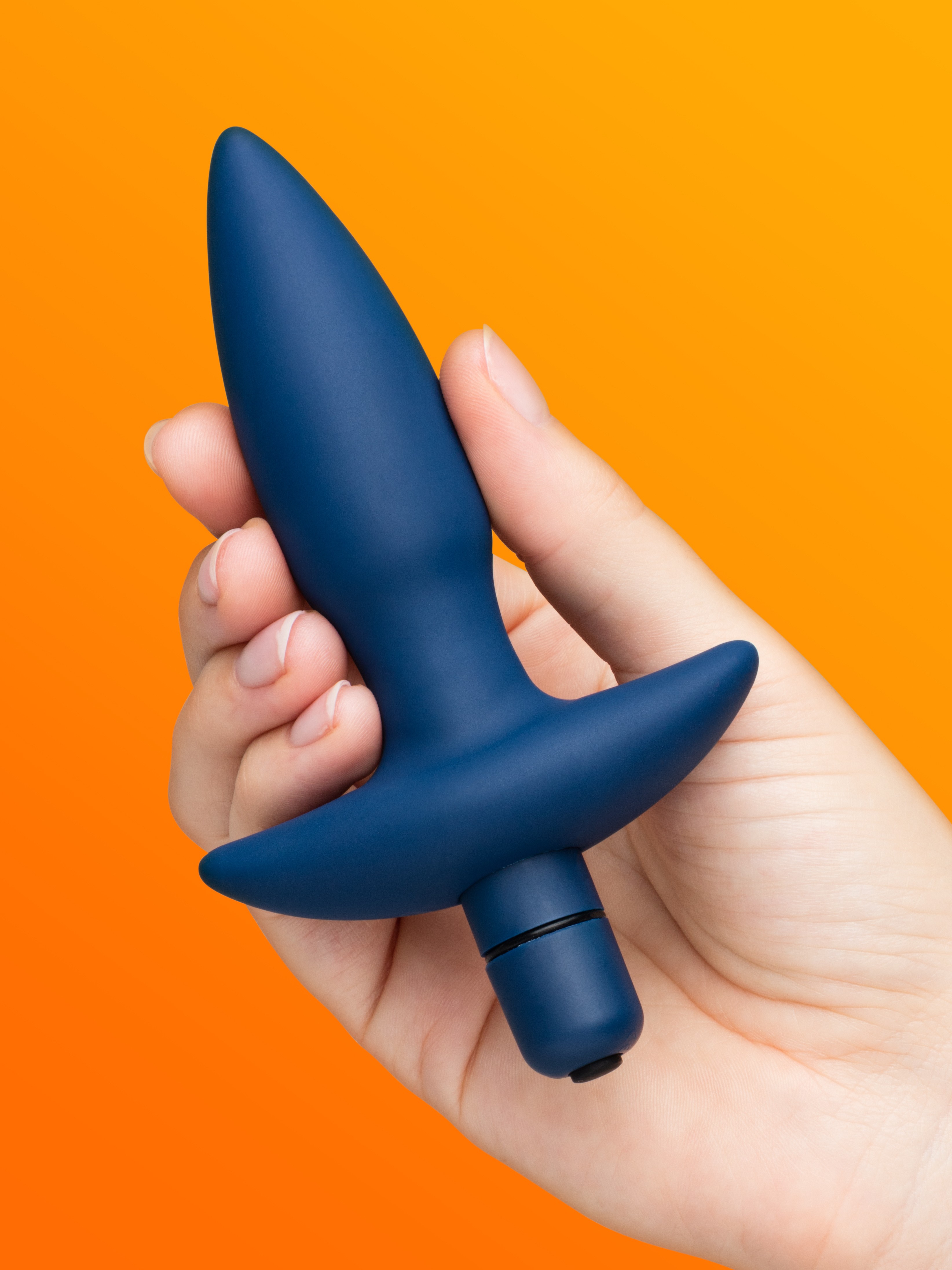 Lovehoney Butt Tingler 10 Function Vibrating Butt Plug 3.5 Inch, Blue, hi-res