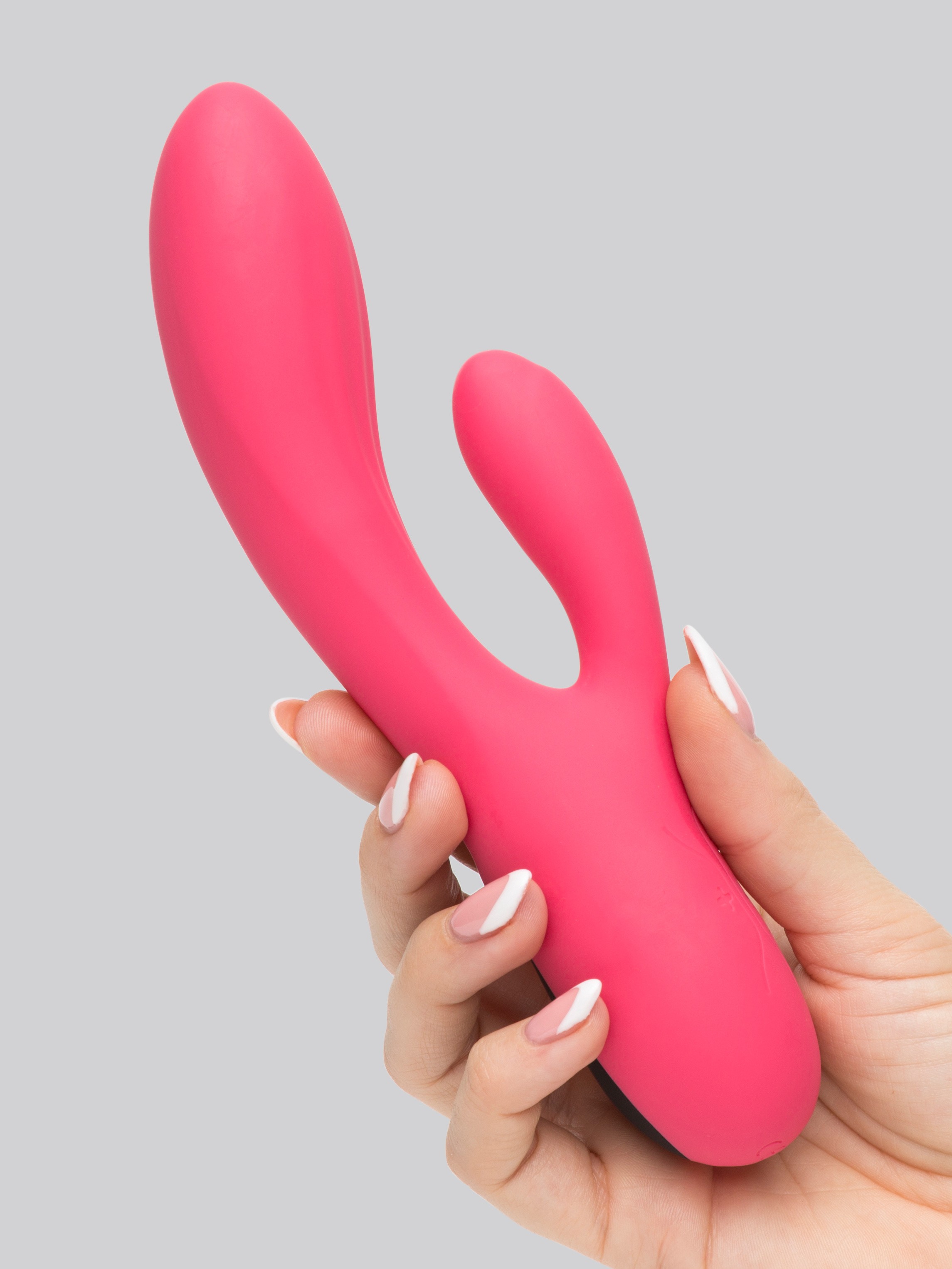 Blissful Bunny Silicone Rabbit Vibrator, Pink, hi-res