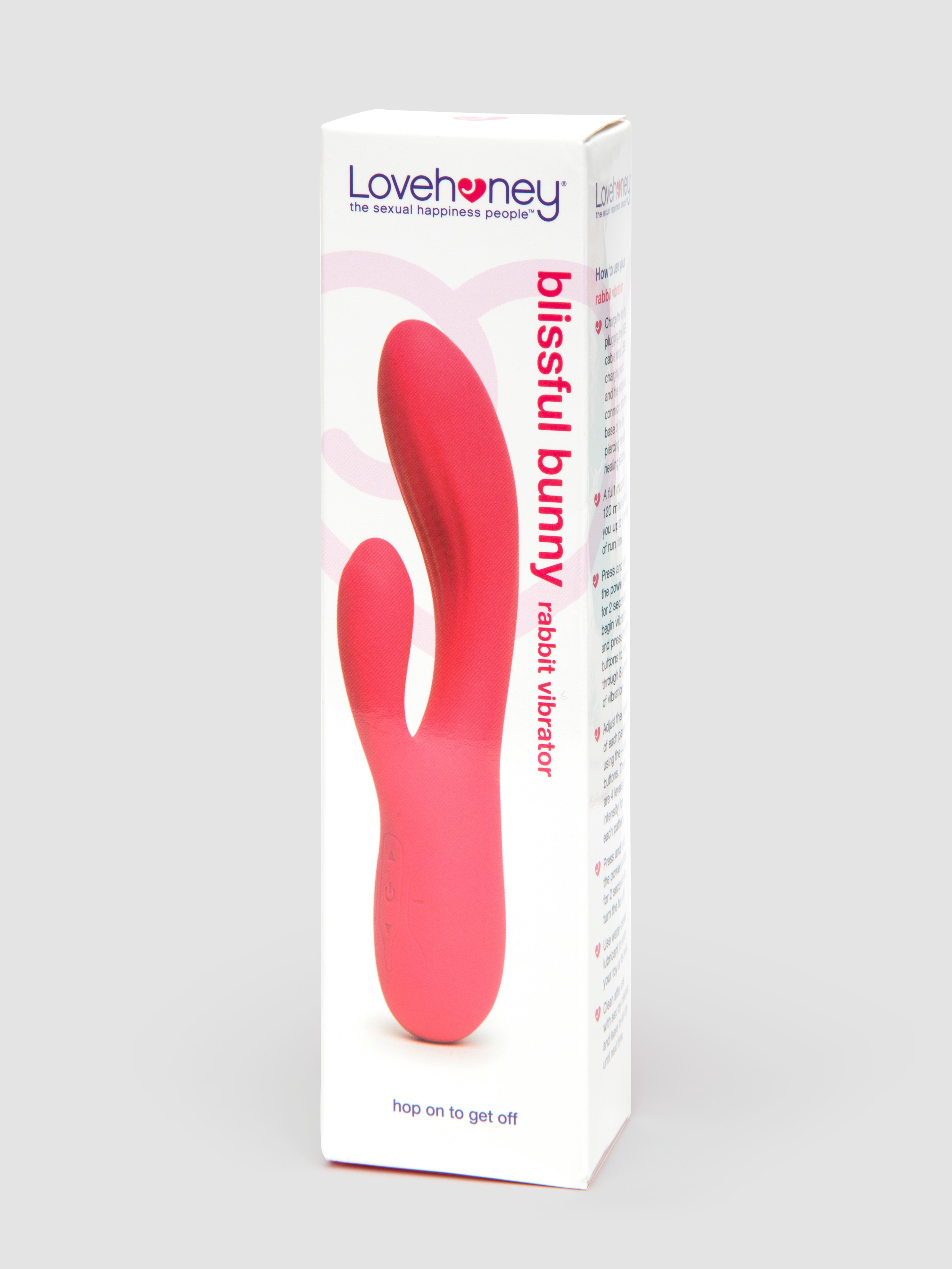 Blissful Bunny Silicone Rabbit Vibrator, Pink, hi-res