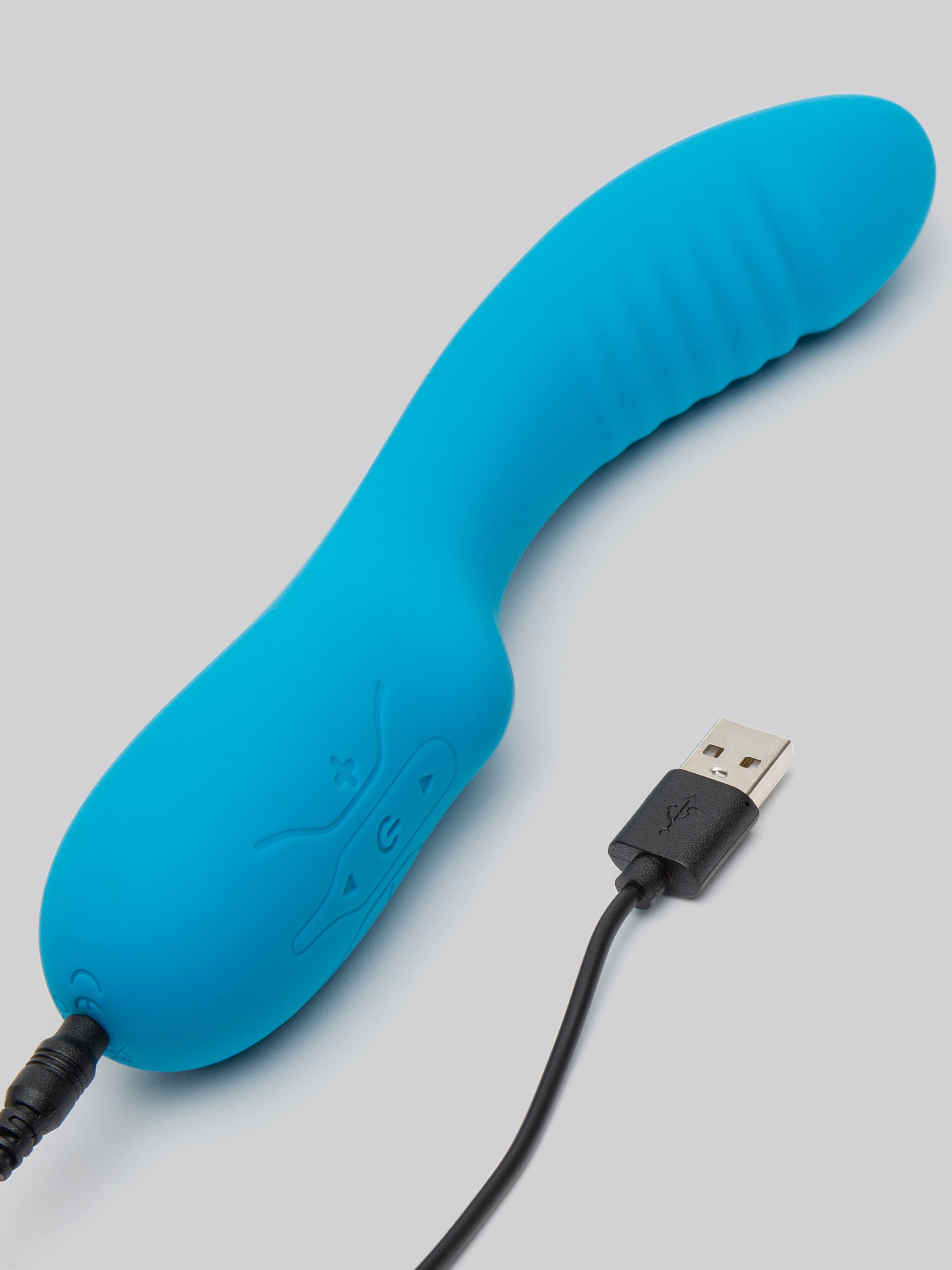 Deep Blue G Silicone G-Spot Vibrator, Blue, hi-res