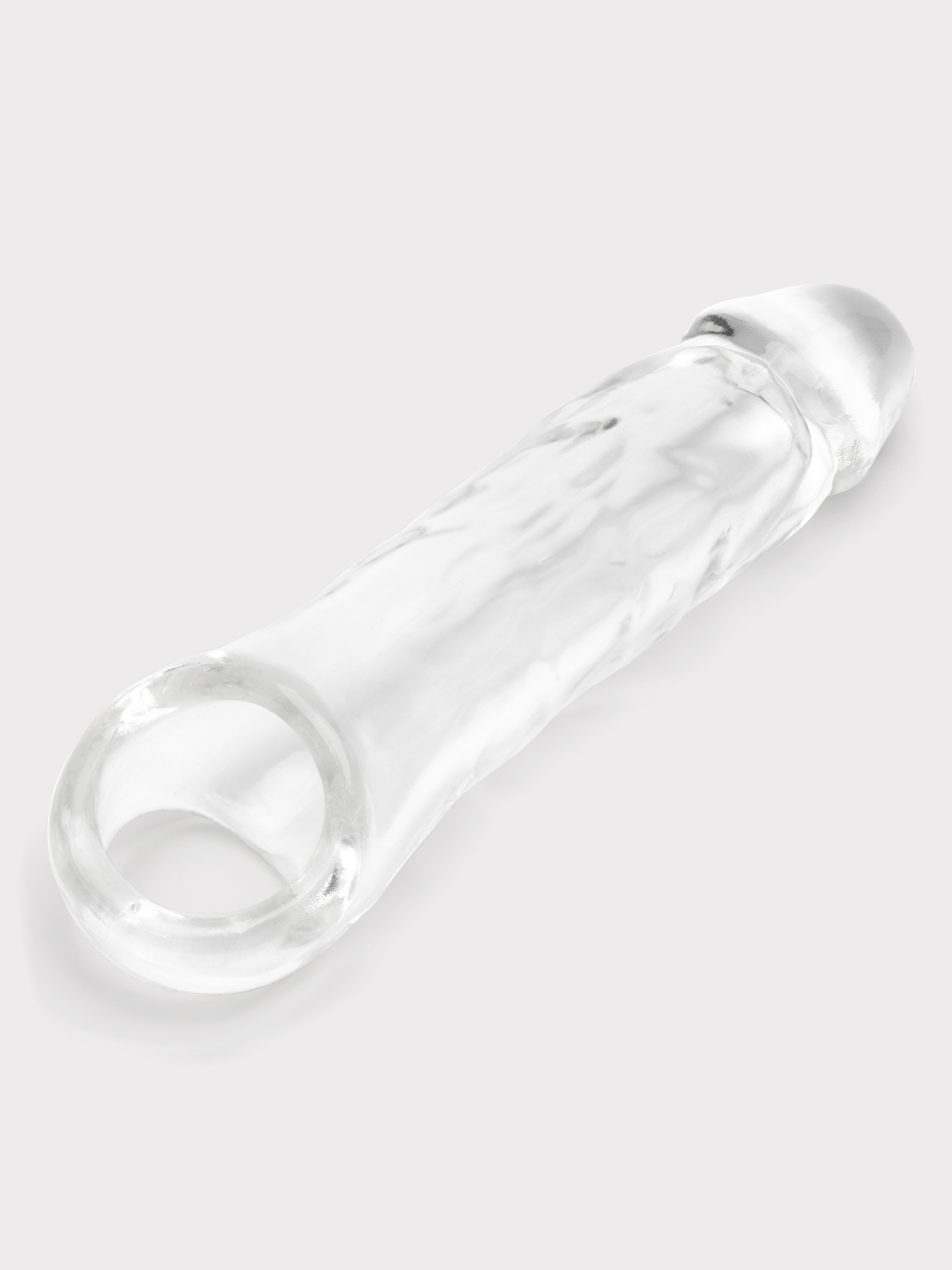 Lovehoney Mega Mighty 1.5 Extra Inches Penis Extender with Ball Loop, Clear, hi-res