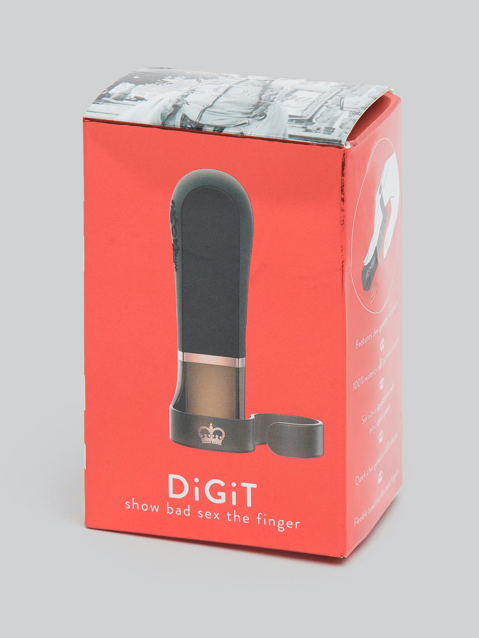 Hot Octopuss DiGiT Extra Powerful Rechargeable Finger Vibrator, Black, hi-res
