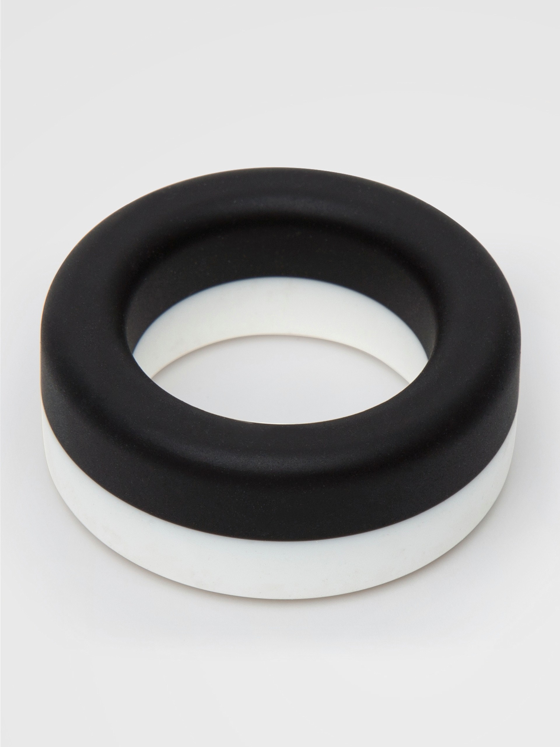 Lovehoney Thick Silicone Cock Ring, Black, hi-res