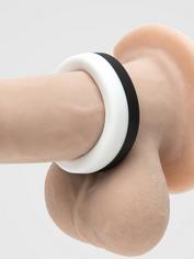 Lovehoney Thick Silicone Cock Ring, Black, hi-res