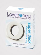Lovehoney Thick Silicone Cock Ring, Black, hi-res