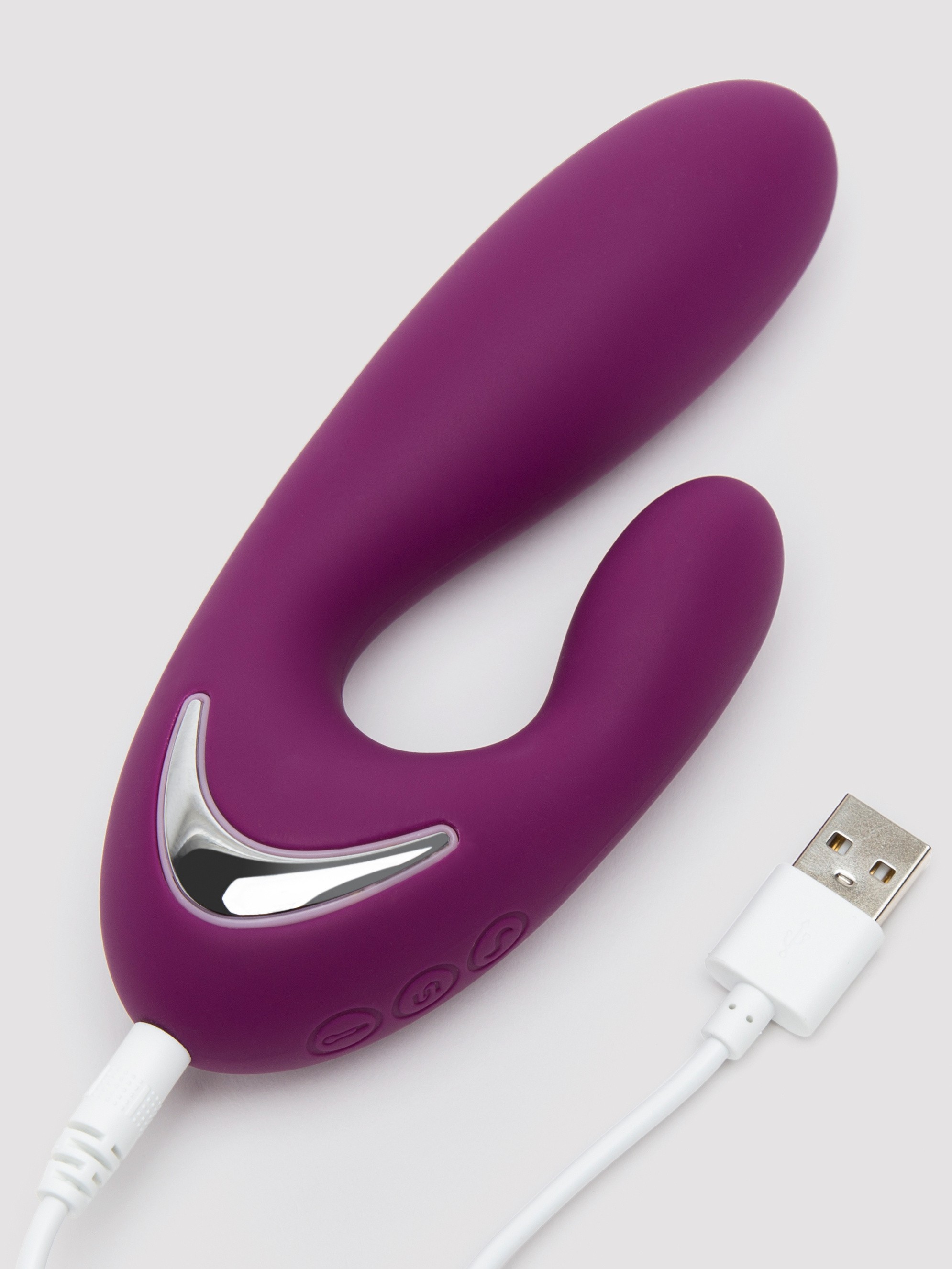 Svakom Vesper Dual Stimulation Warming Rabbit Vibrator, Purple, hi-res