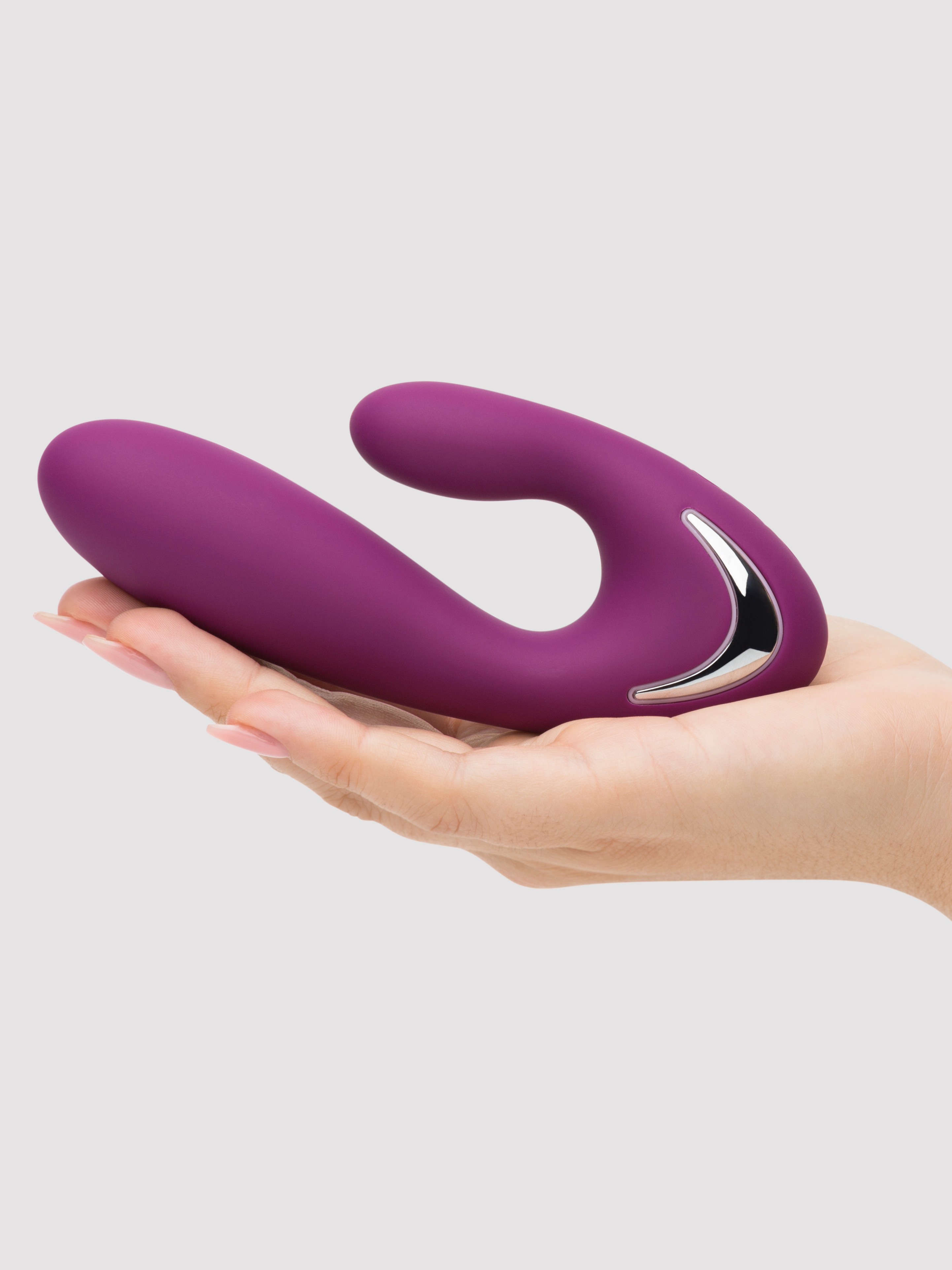 Svakom Vesper Dual Stimulation Warming Rabbit Vibrator, Purple, hi-res