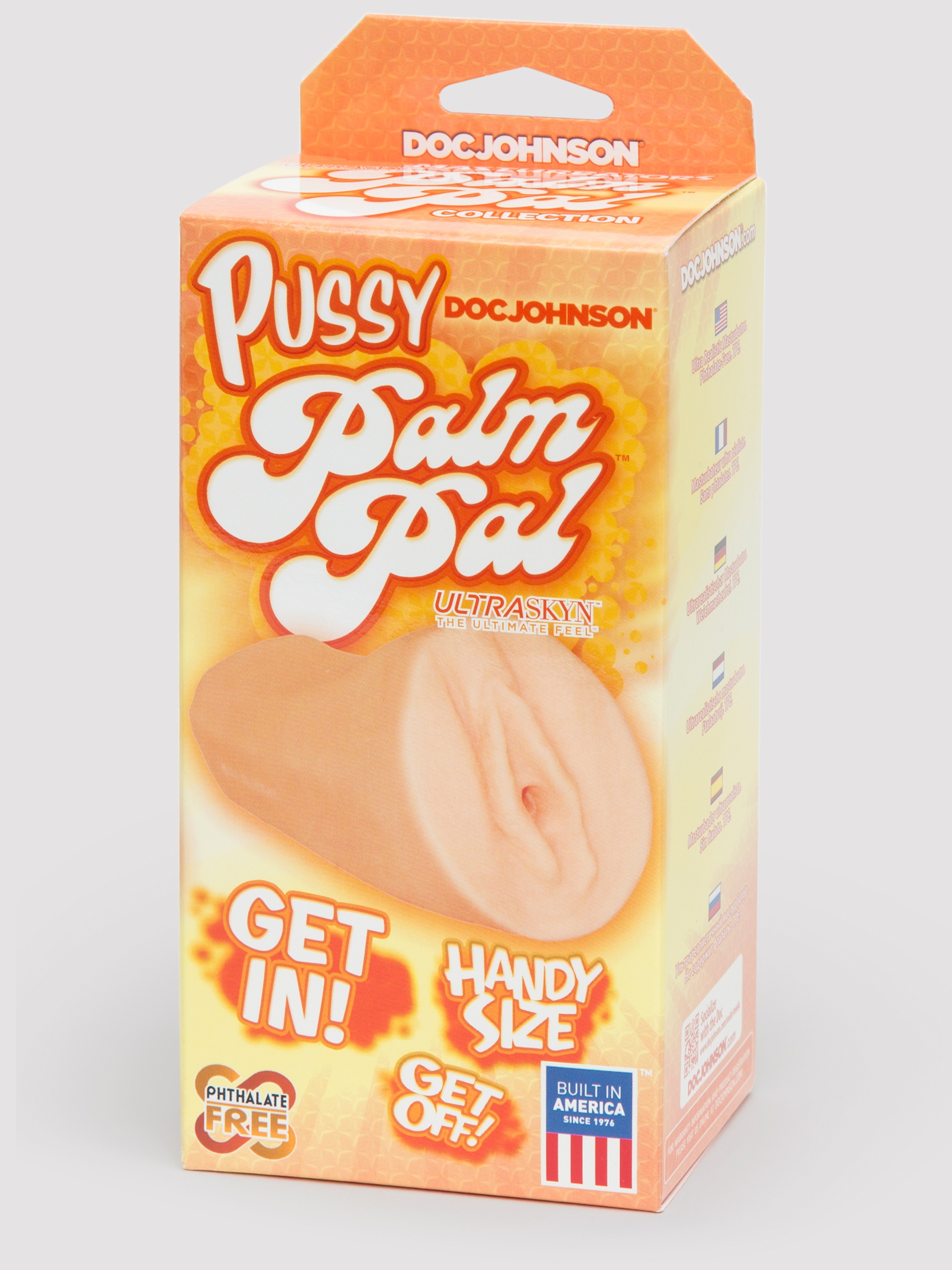 Doc Johnson UR3 Pocket Pussy Palm Pal, Flesh Pink, hi-res