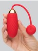 Svakom Ella Neo App Controlled Rechargeable Textured Love Egg Vibrator, Red, hi-res