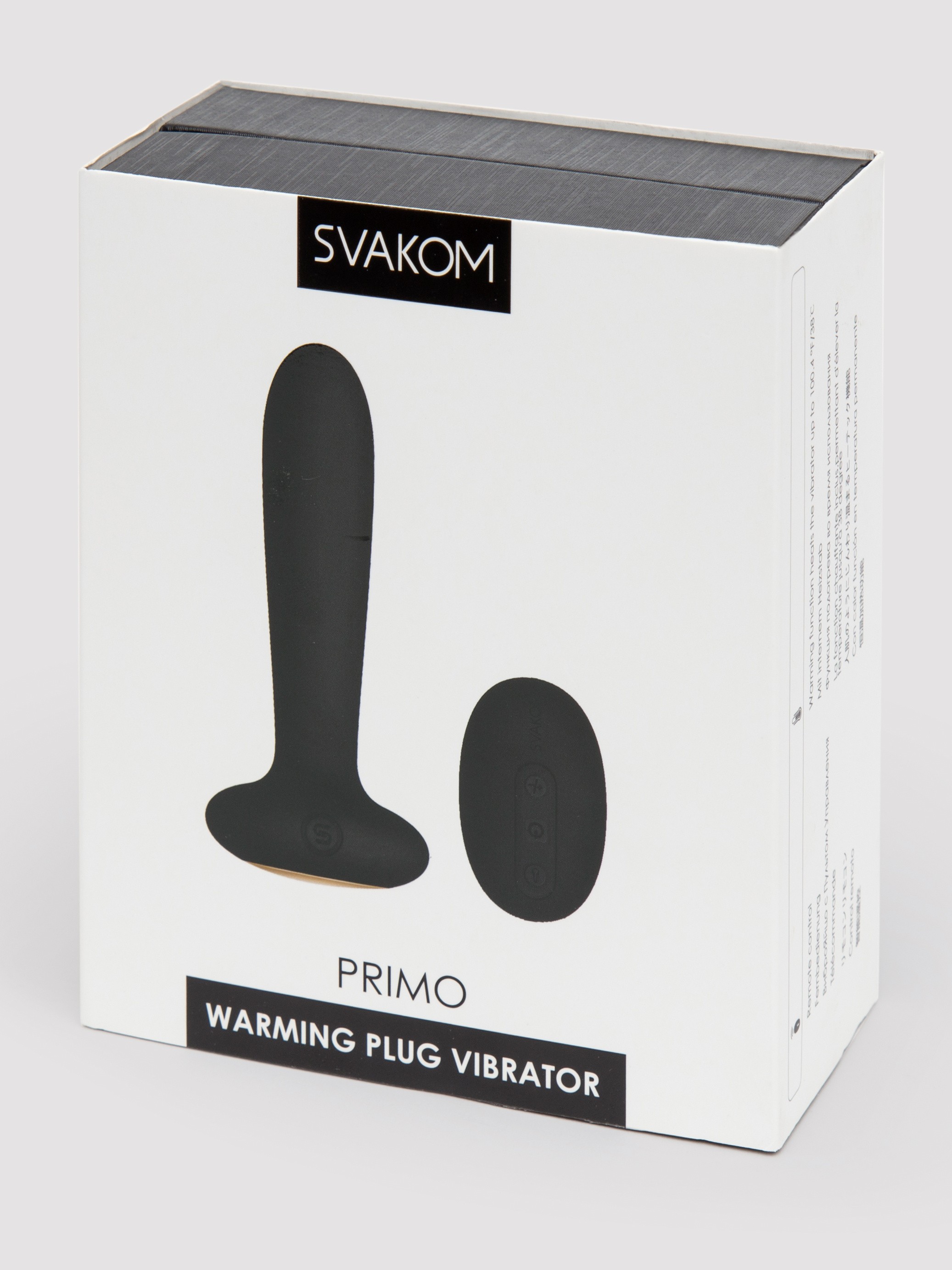 Svakom Primo Warming Remote Control Butt Plug, Black, hi-res