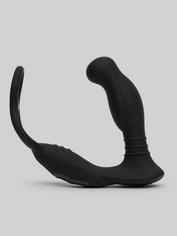 Nexus Simul8 Prostate Massager with Double Cock Ring, Black, hi-res