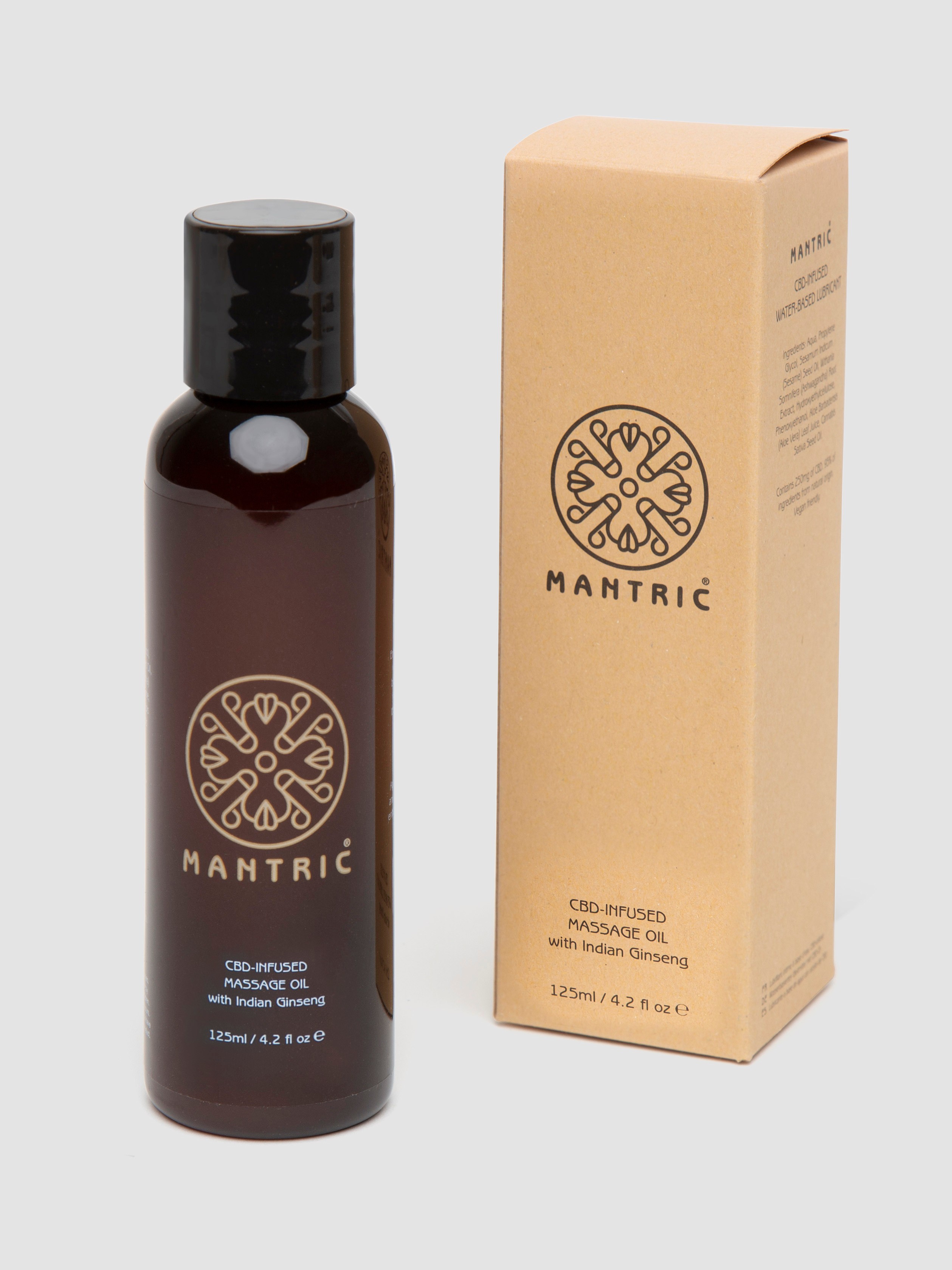 Mantric CBD Massage Oil with Indian Ginseng 125ml, , hi-res