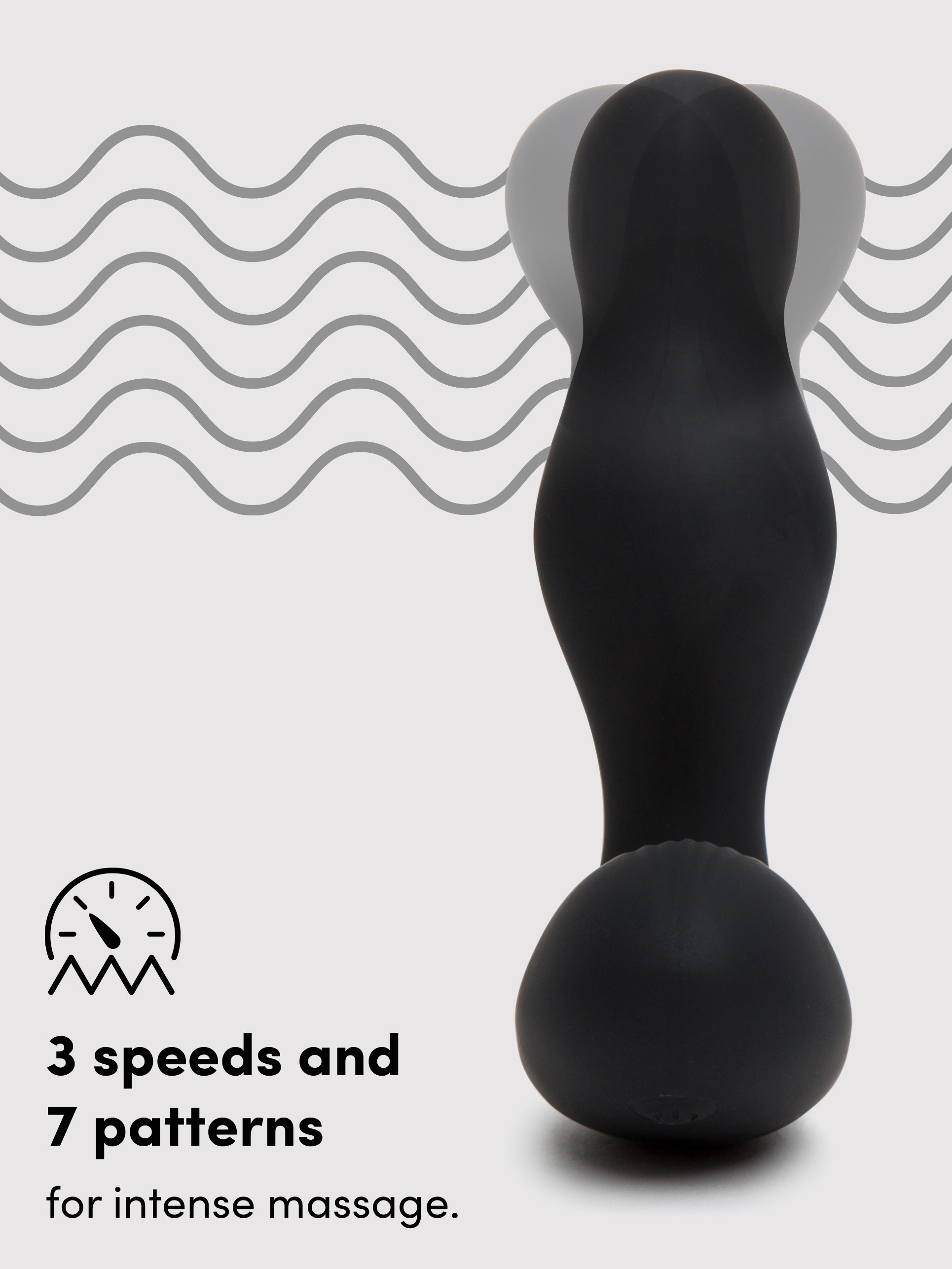 Lovehoney High Roller Remote Control Rotating Prostate Massager, Black, hi-res