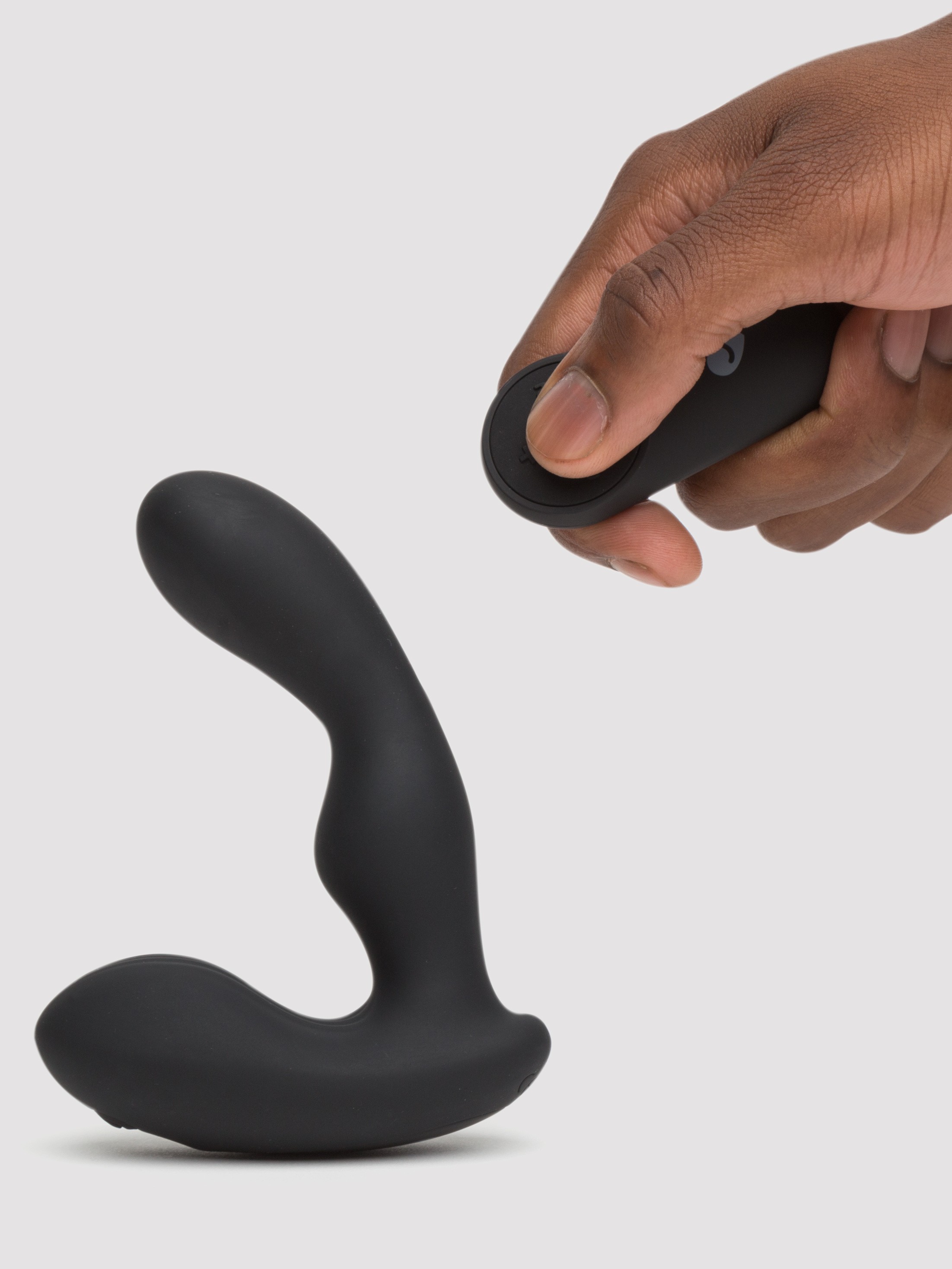 Lovehoney P-Stroke Remote Control Stroking Prostate Massager, Black, hi-res