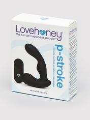 Lovehoney P-Stroke Prostata-Massagestab mit Fernbedienung, Schwarz, hi-res