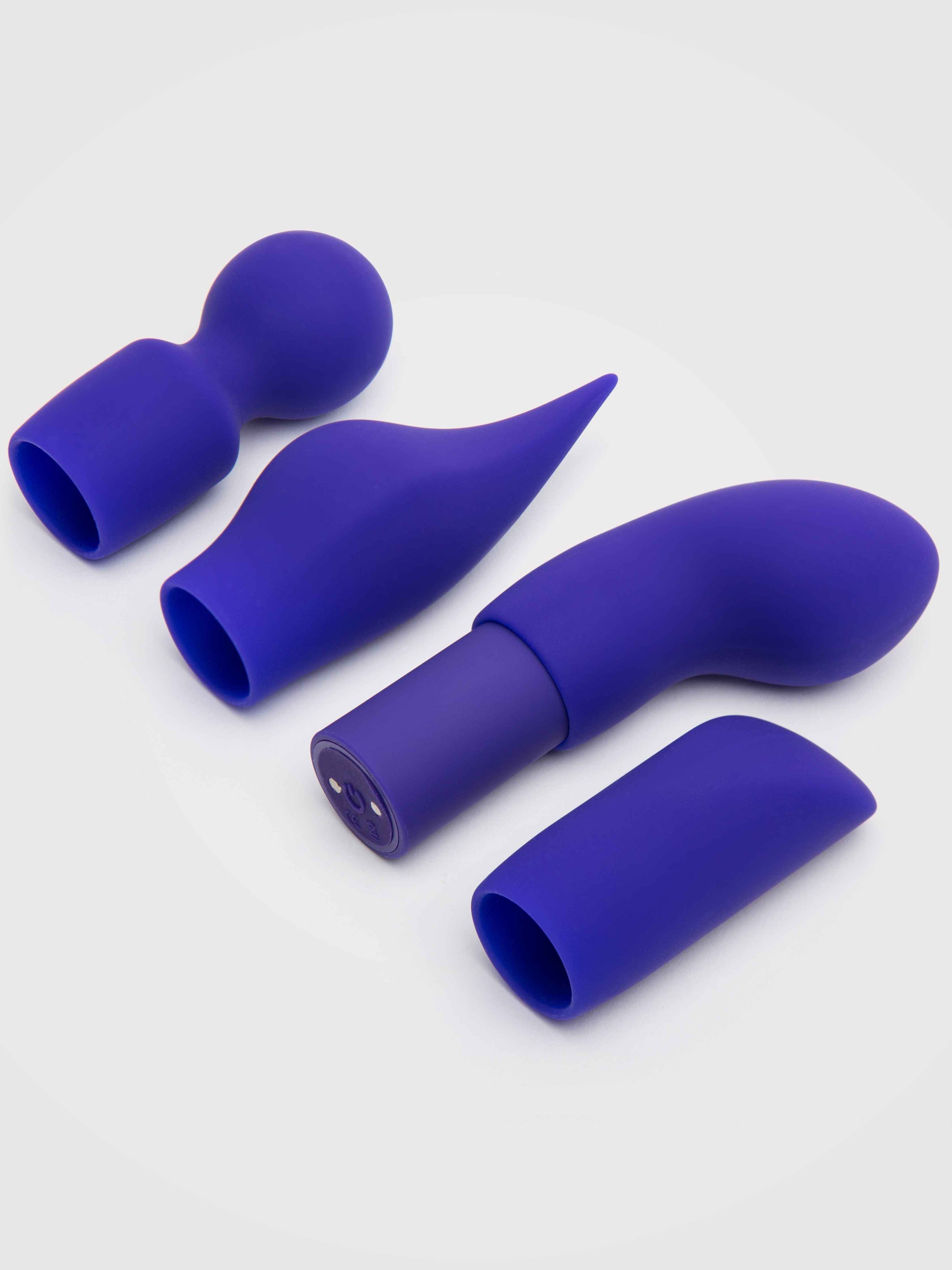 Lovehoney Rechargeable Mini Bullet Vibrator and Sleeve Set (5 Piece), Purple, hi-res