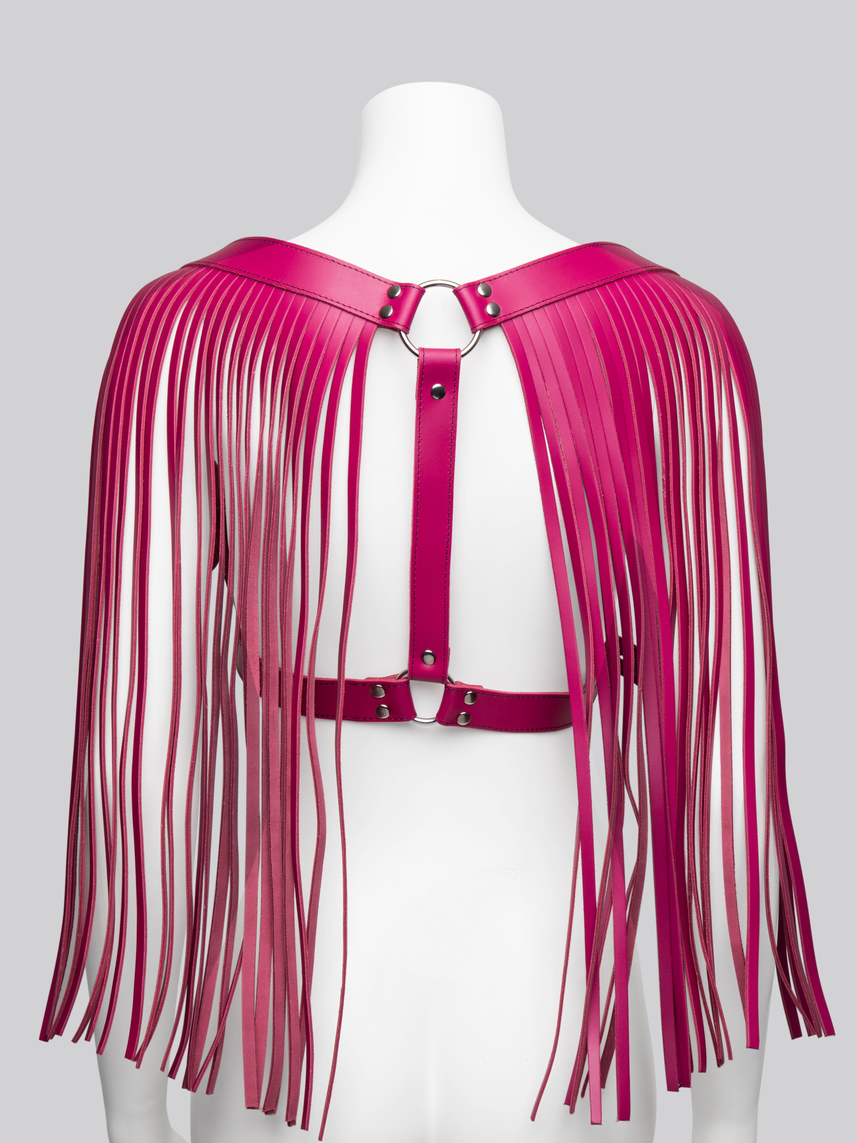 DOMINIX Deluxe Leather Tassel Harness , Pink, hi-res