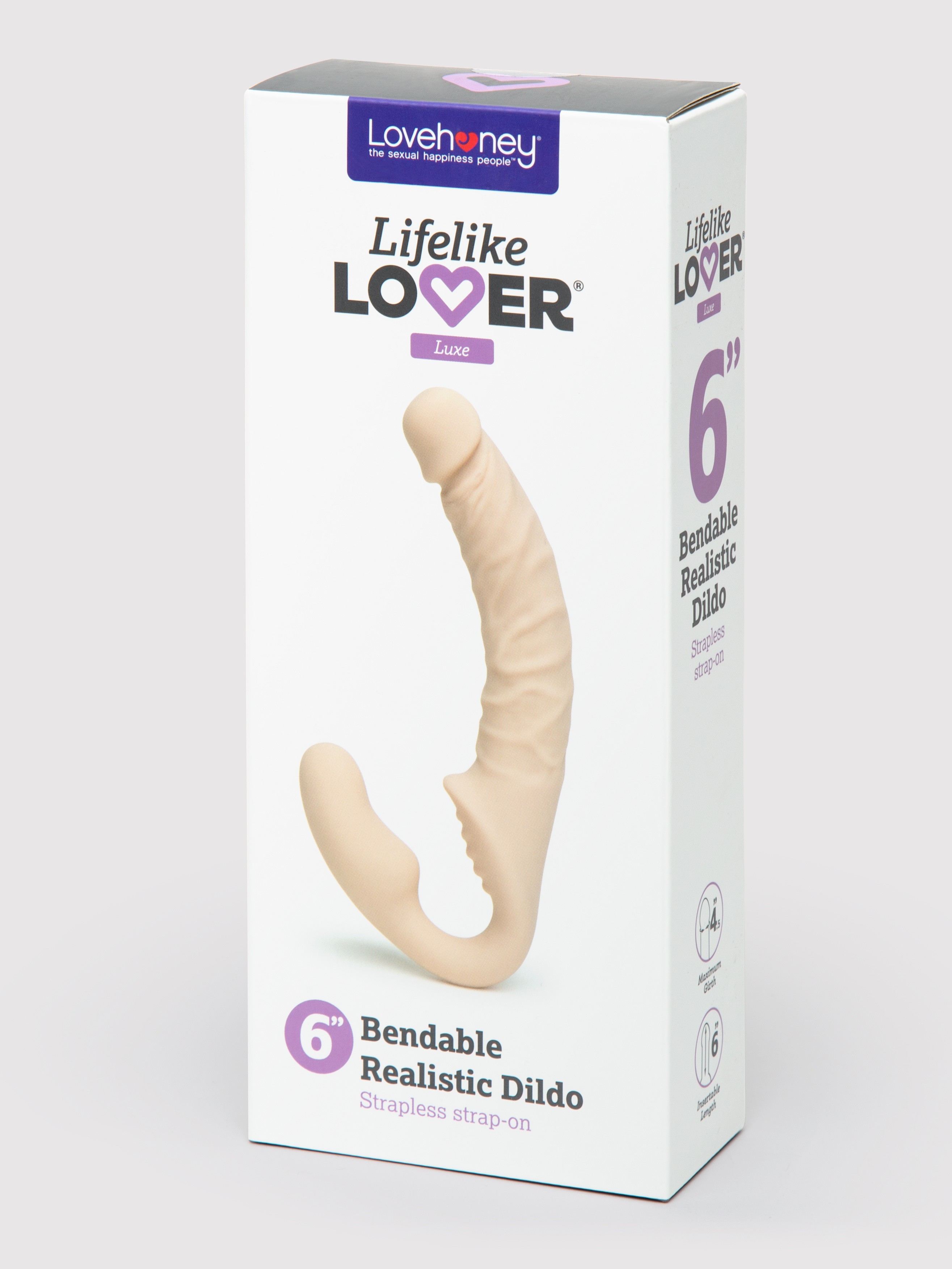 Lifelike Lover Luxe Posable Realistic Silicone Strapless Strap-On, Flesh Pink, hi-res