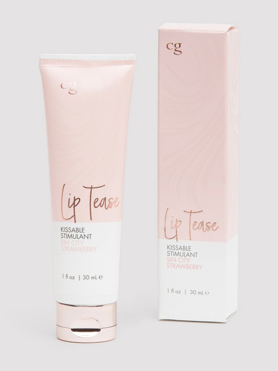 CG Lip Tease Sin City Strawberry Flavored Kissable Stimulant 1.0 fl oz