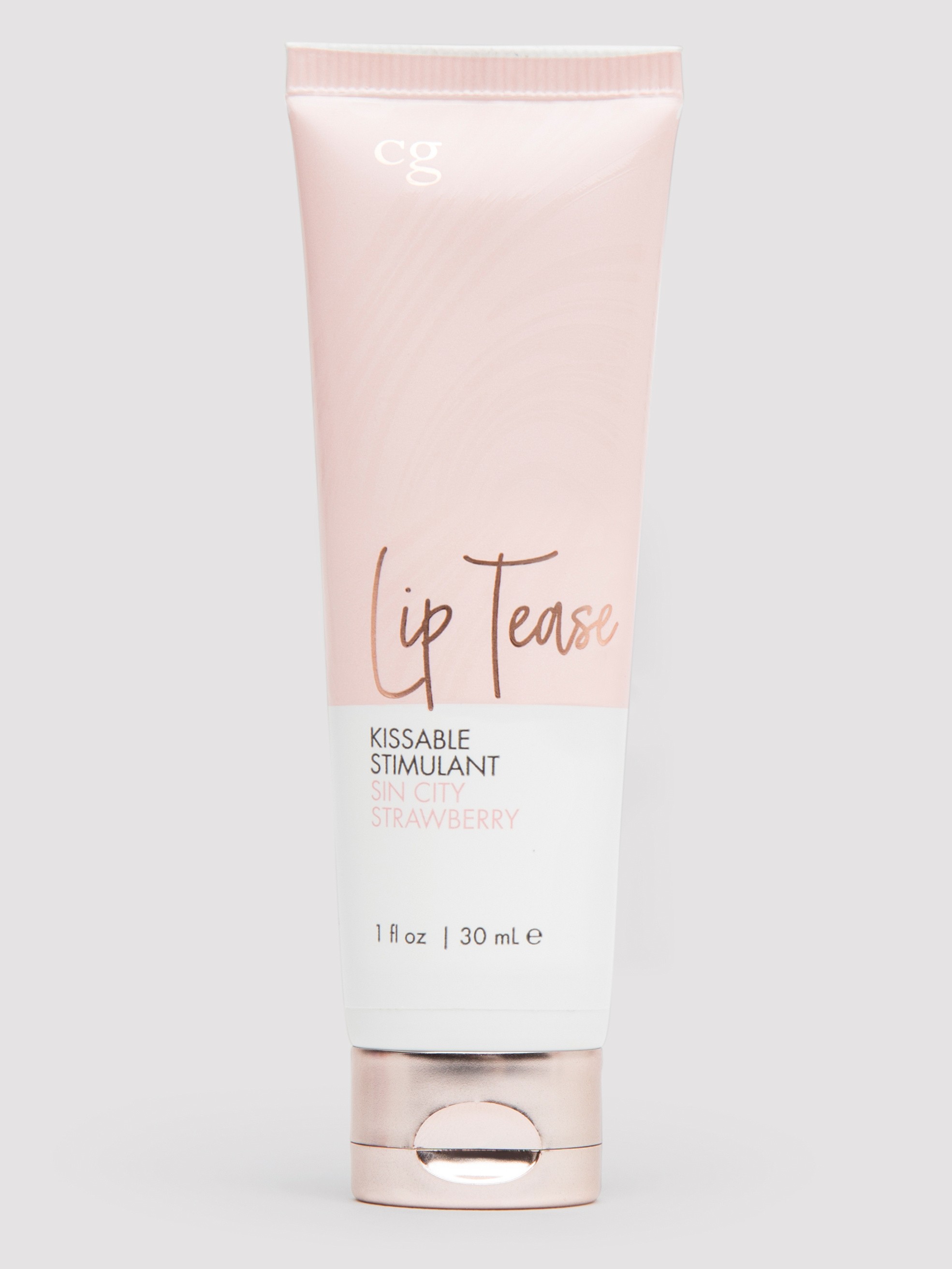 CG Lip Tease Sin City Strawberry Flavored Kissable Stimulant 1.0 fl oz, , hi-res
