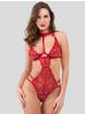 Lovehoney Midnight Mirage Red Lace Body, Red, hi-res