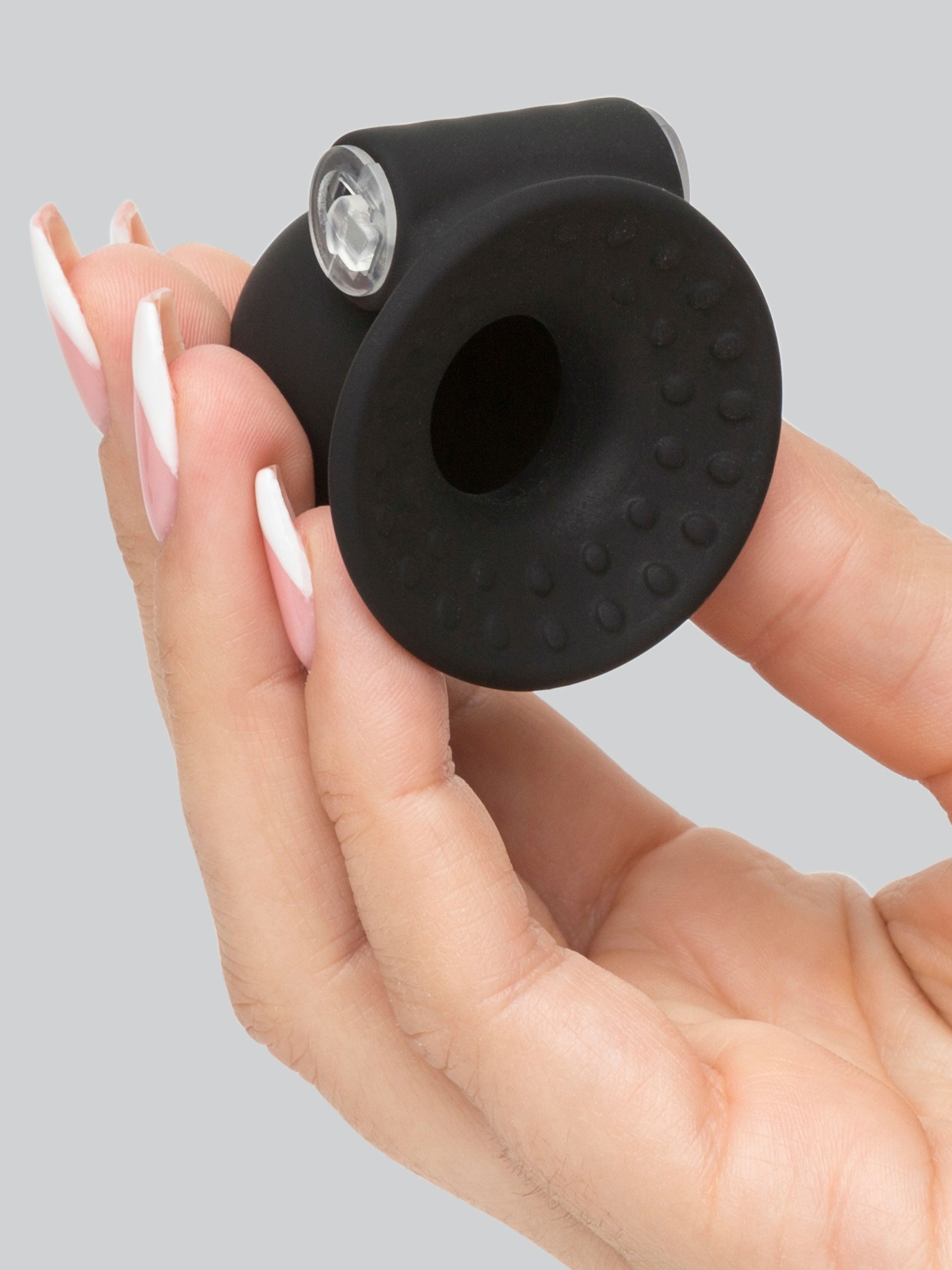 Vibrating Nipple Suckers, Black, hi-res