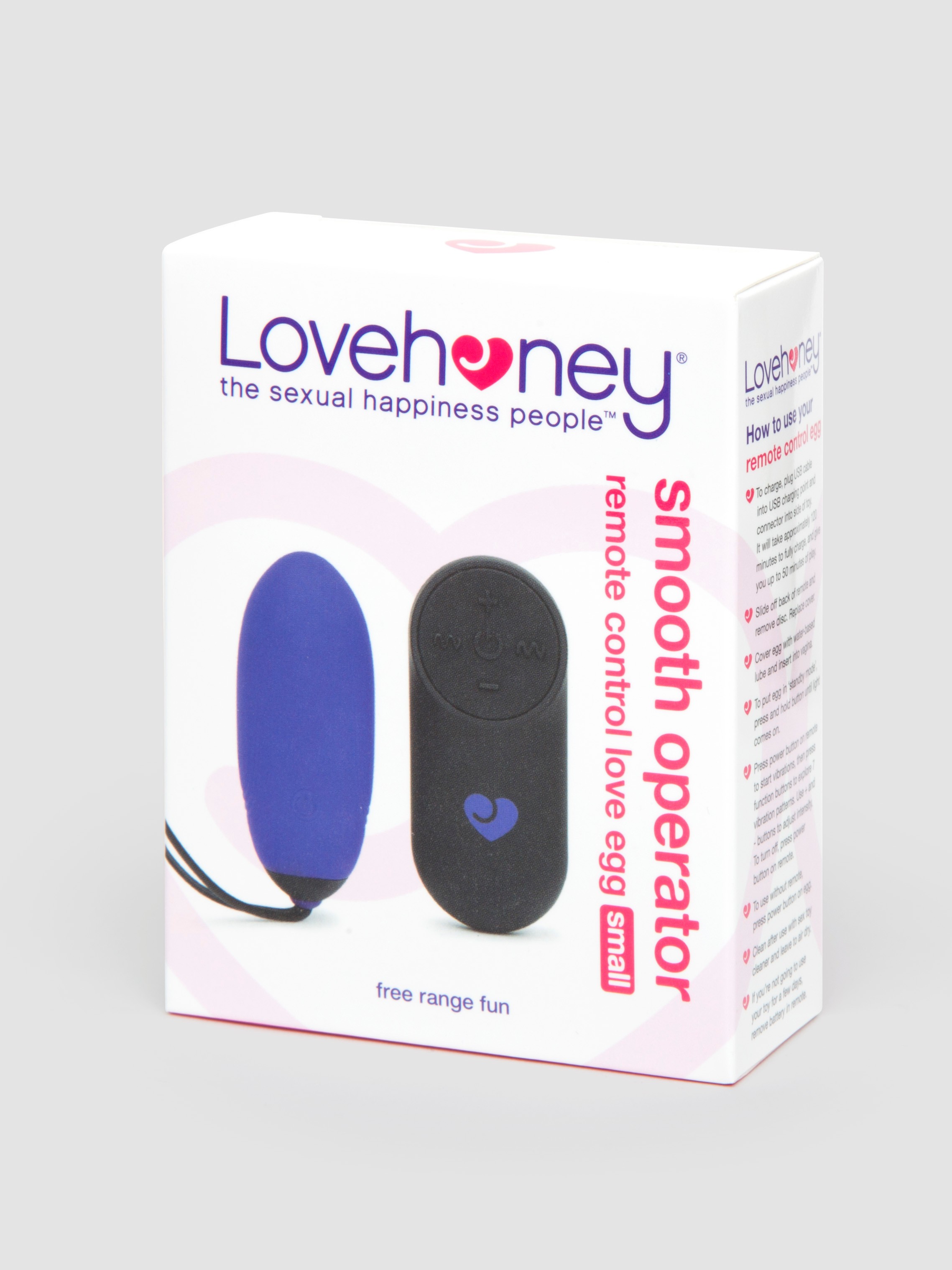 Lovehoney Rechargeable Remote Control Small Love Egg, Purple, hi-res