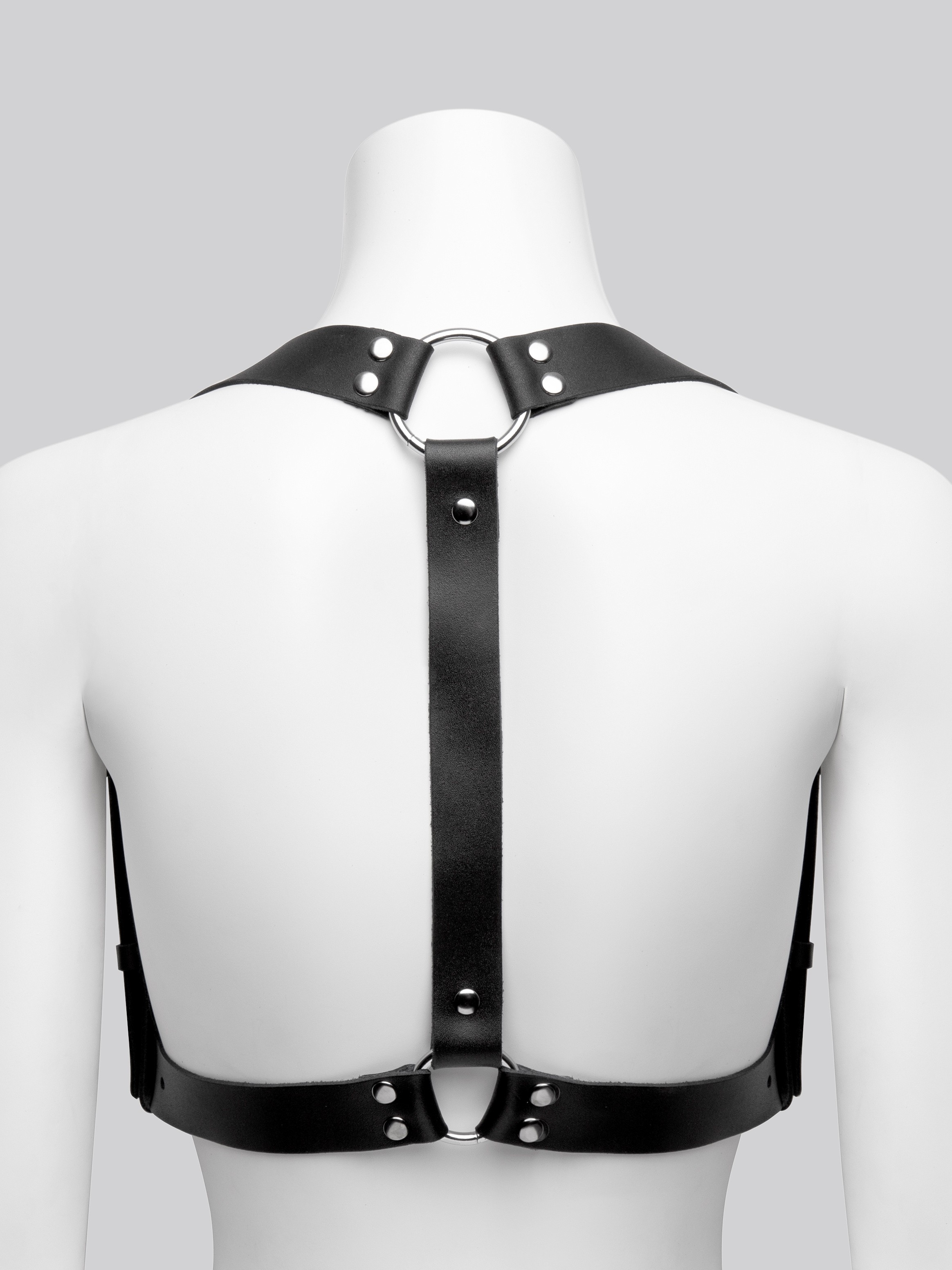 DOMINIX Deluxe Leather Racerback Harness, Black, hi-res