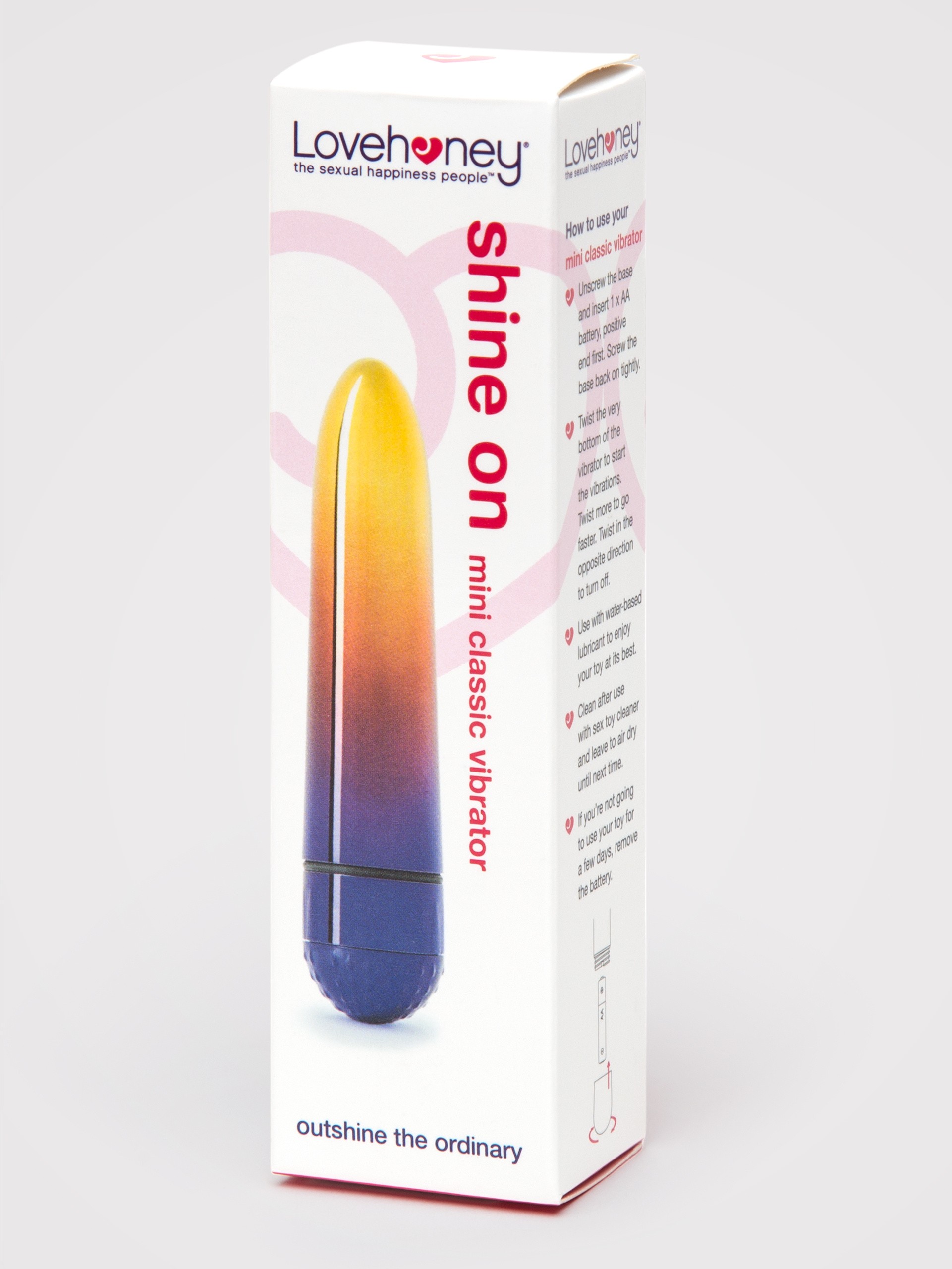 Lovehoney Shine On Sunset Ombre Mini Vibrator, Purple, hi-res