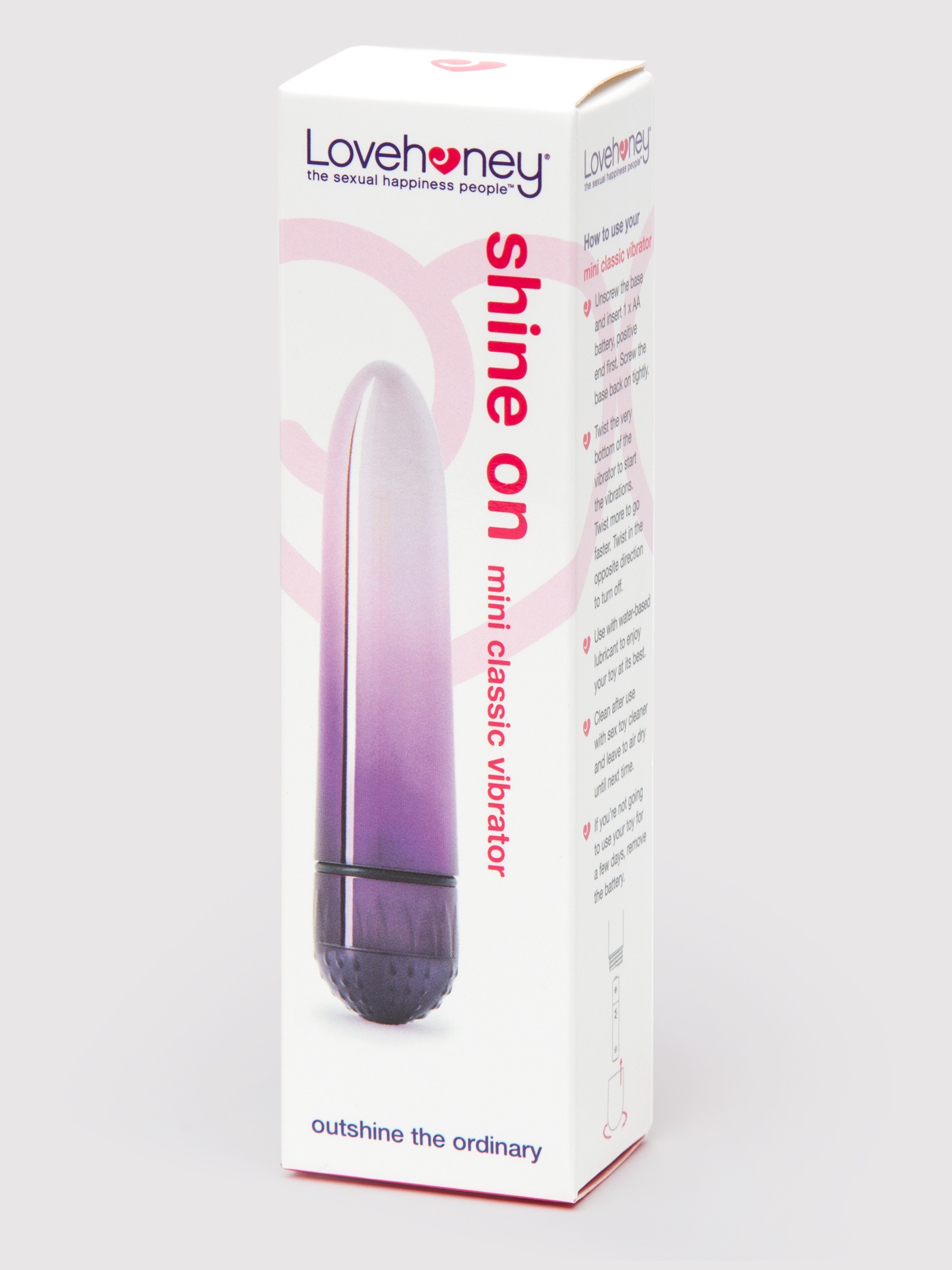 Lovehoney Shine On Pink Ombre Mini Vibrator, Pink, hi-res