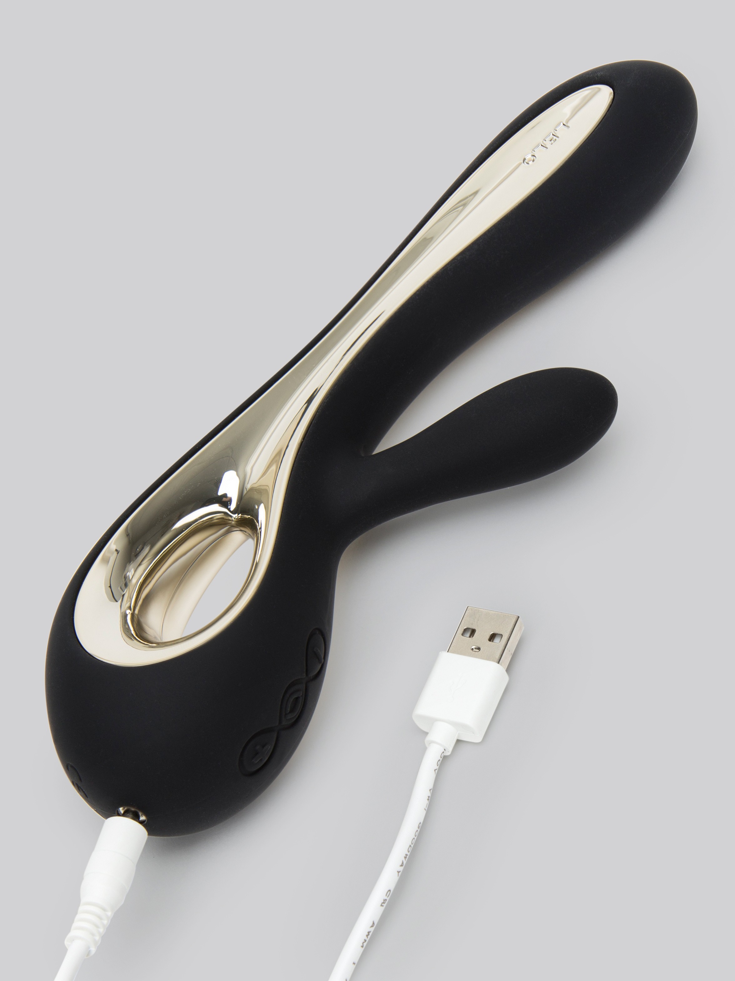 Lelo Insignia Soraya 2 Luxury Rechargeable Rabbit Vibrator, Black, hi-res