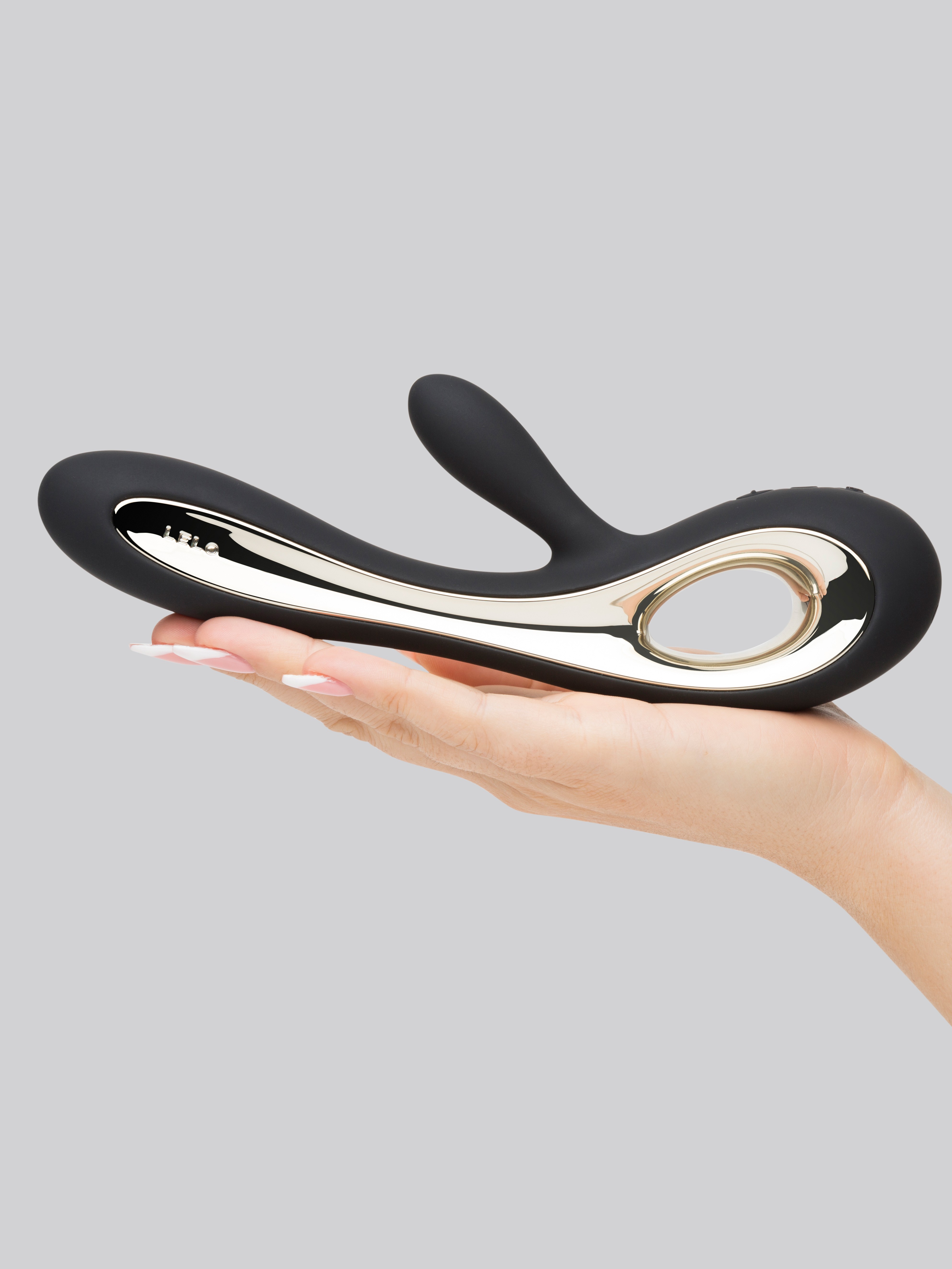 Lelo Insignia Soraya 2 Luxury Rechargeable Rabbit Vibrator, Black, hi-res