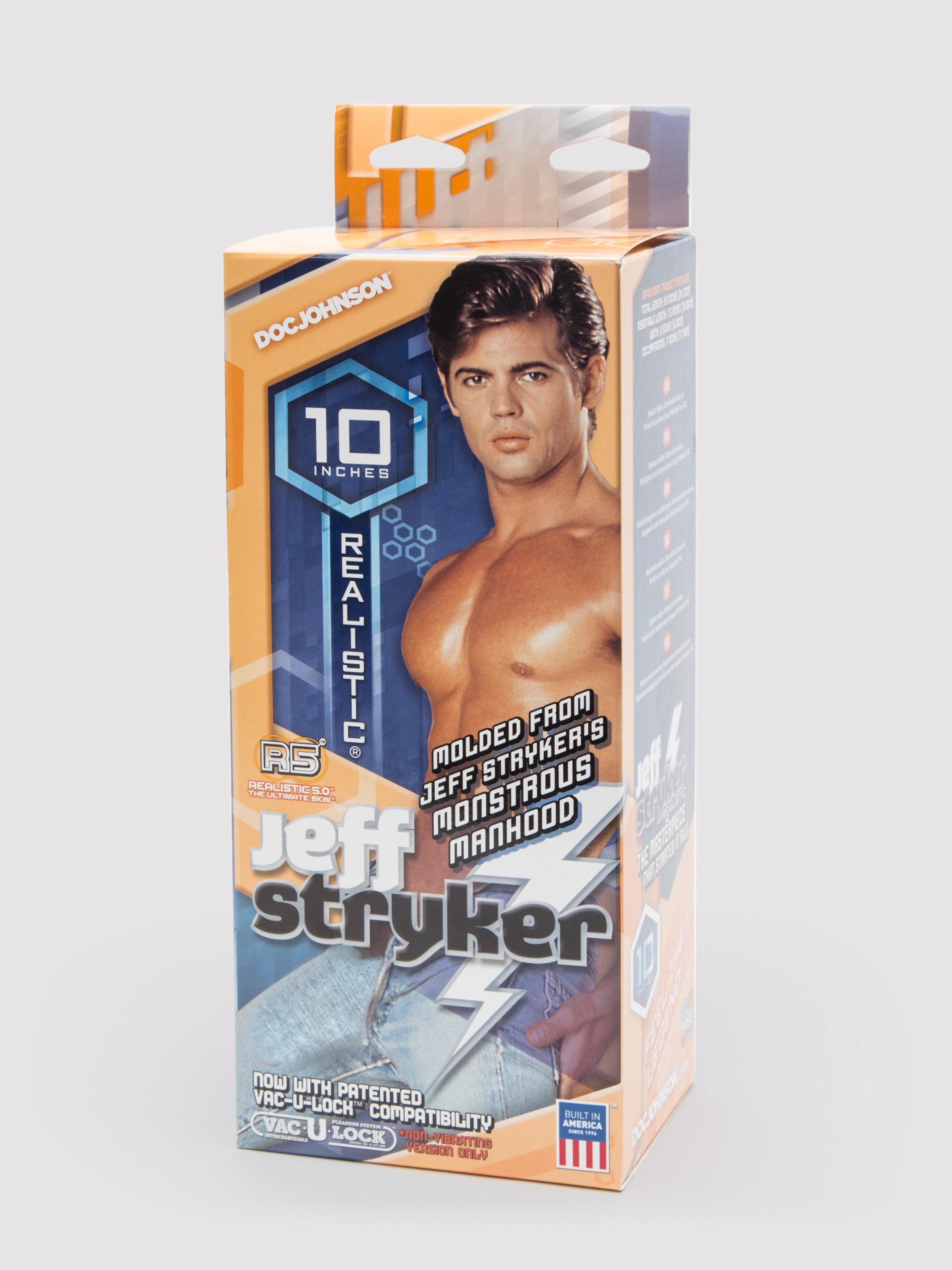 Doc Johnson Jeff Stryker Cock and Balls Realistic Dildo 9 Inch, Flesh Pink, hi-res