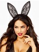 Seven 'til Midnight Lace Bunny Ears Headband, Black, hi-res