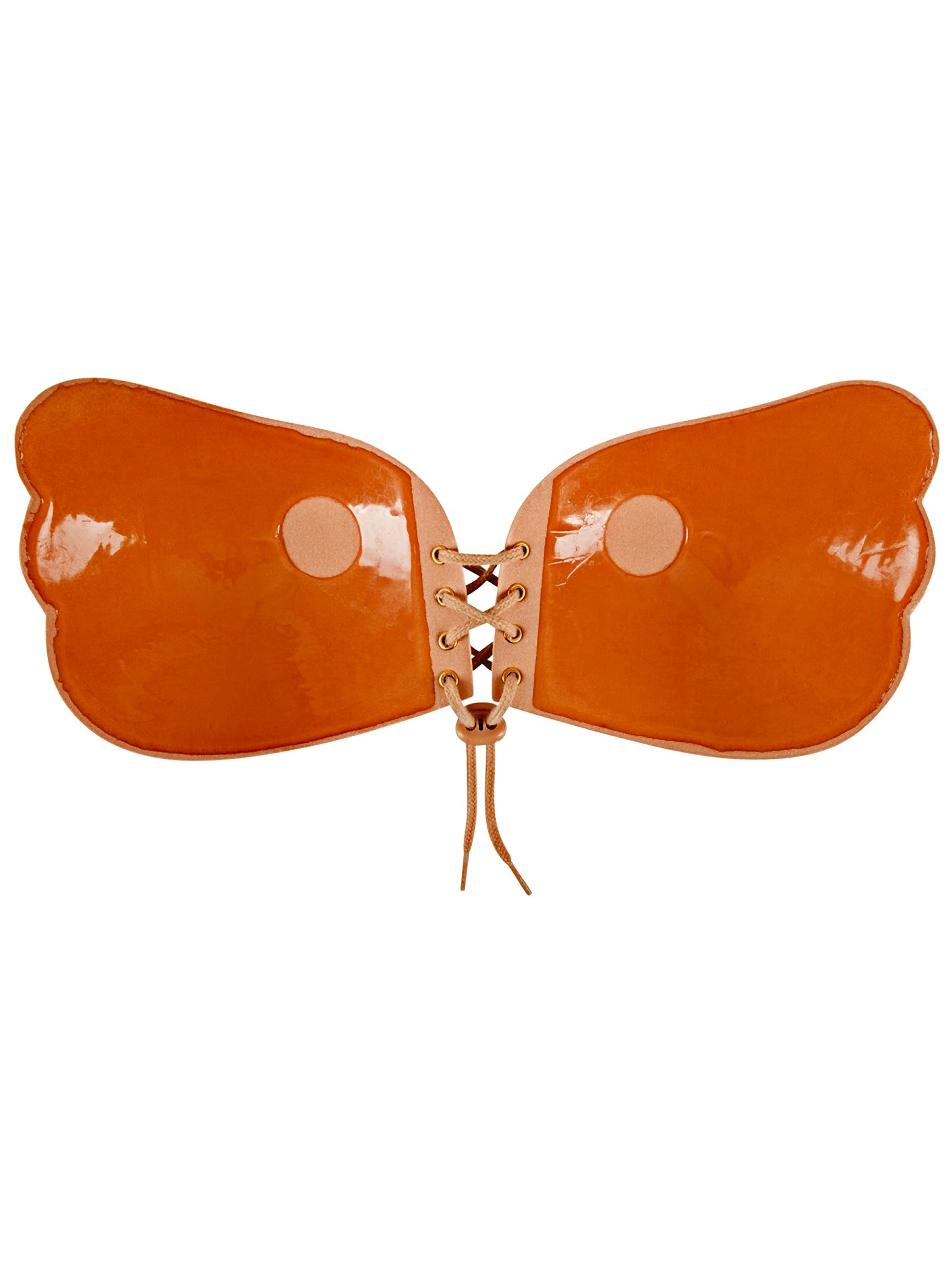 Cottelli Self-Adhesive Bra with Lacing, Beige, hi-res