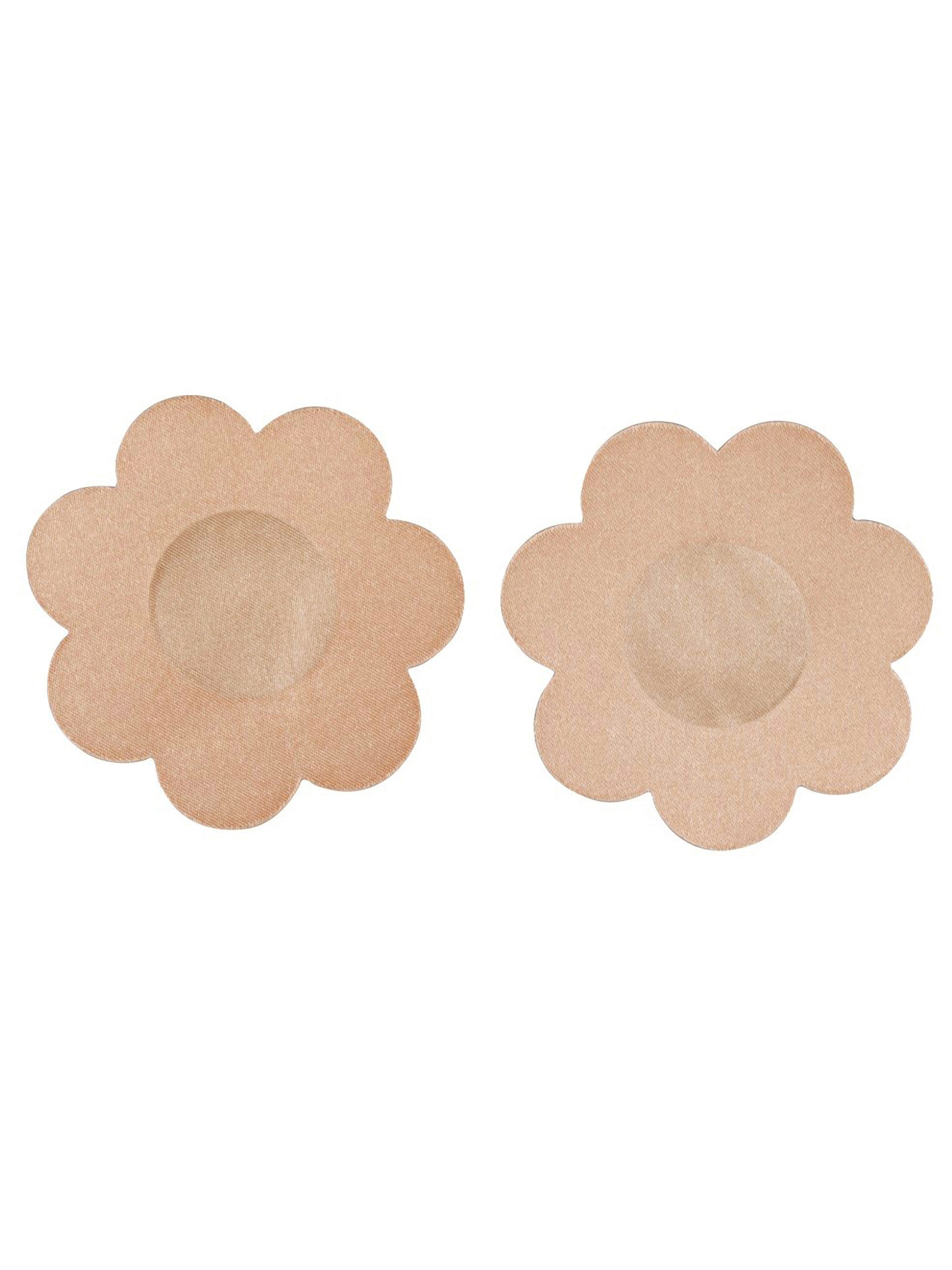 Cottelli Flower-Shaped Nipple Pasties, Beige, hi-res