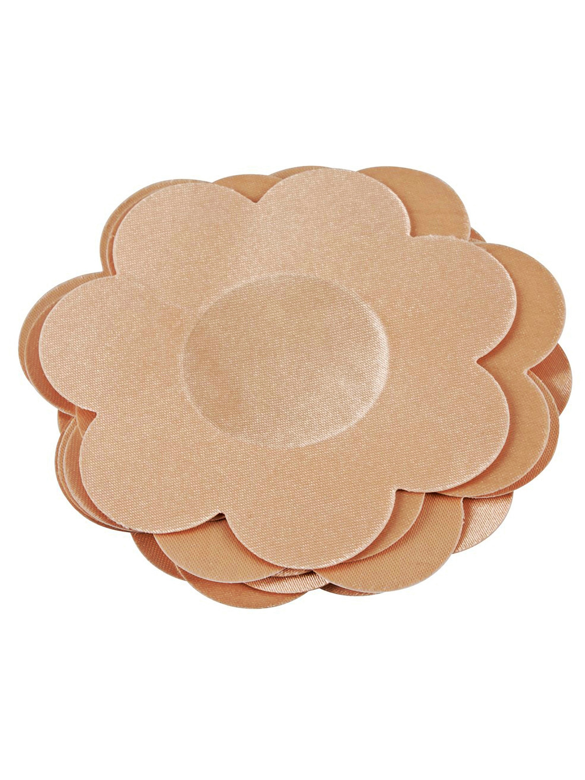 Cottelli Flower-Shaped Nipple Pasties, Beige, hi-res