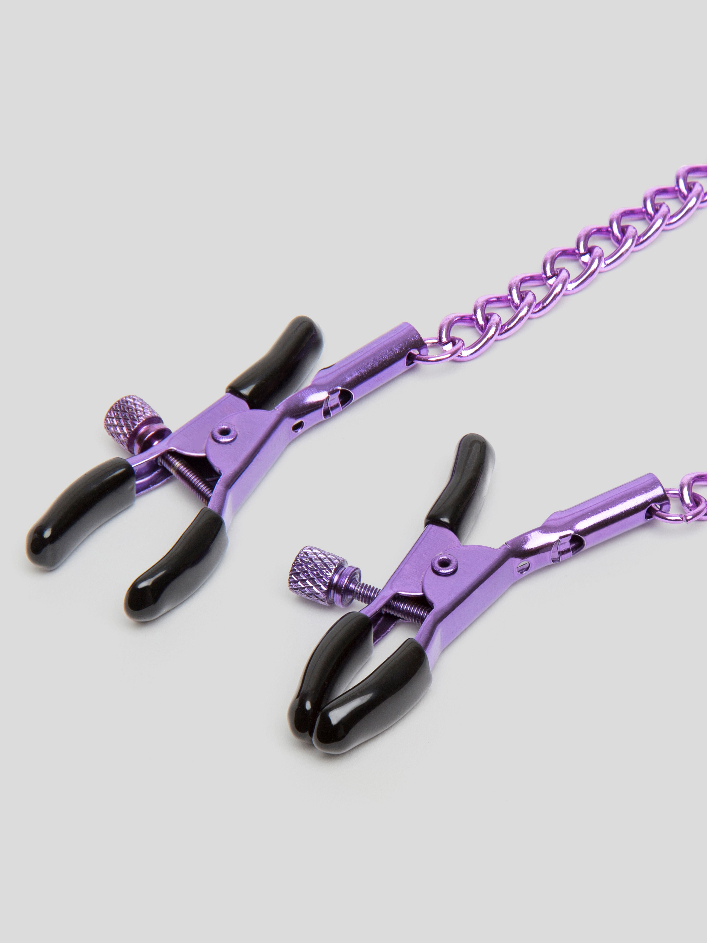 Metallic Purple Adjustable Nipple Clamps, Purple, hi-res